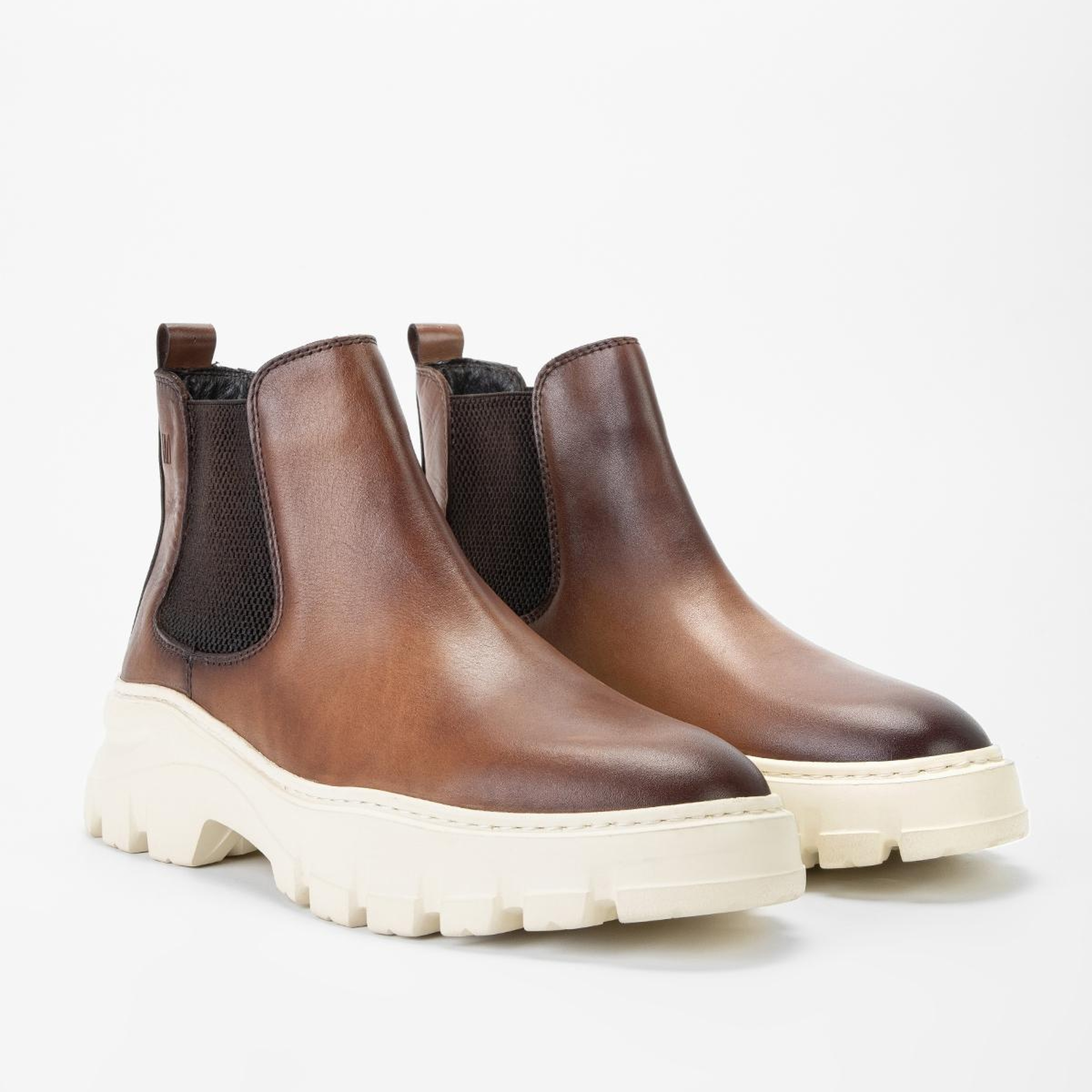 Valmenti Erkek Hakiki Deri Kahverengi Casual Bot