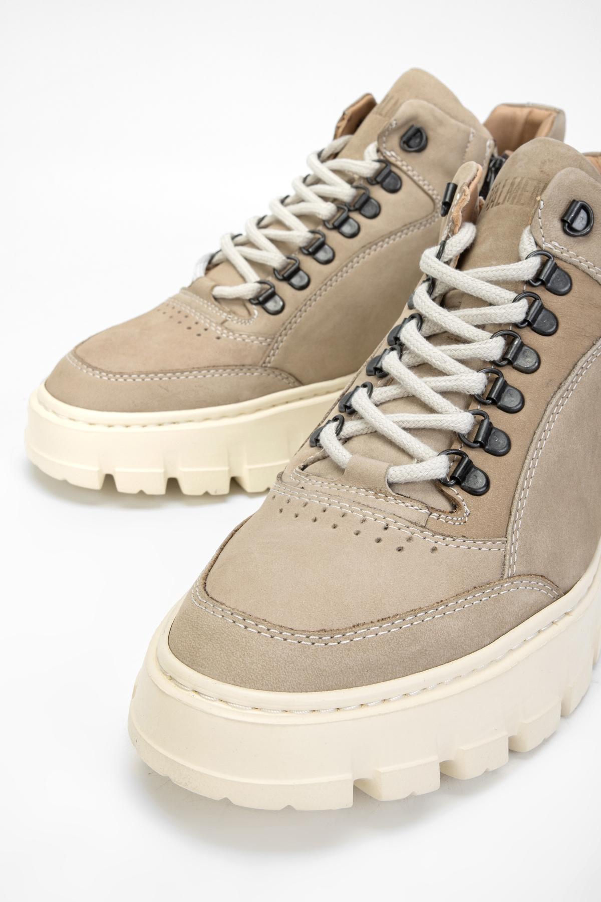 Valmenti Erkek Hakiki Deri Bej Casual Bot