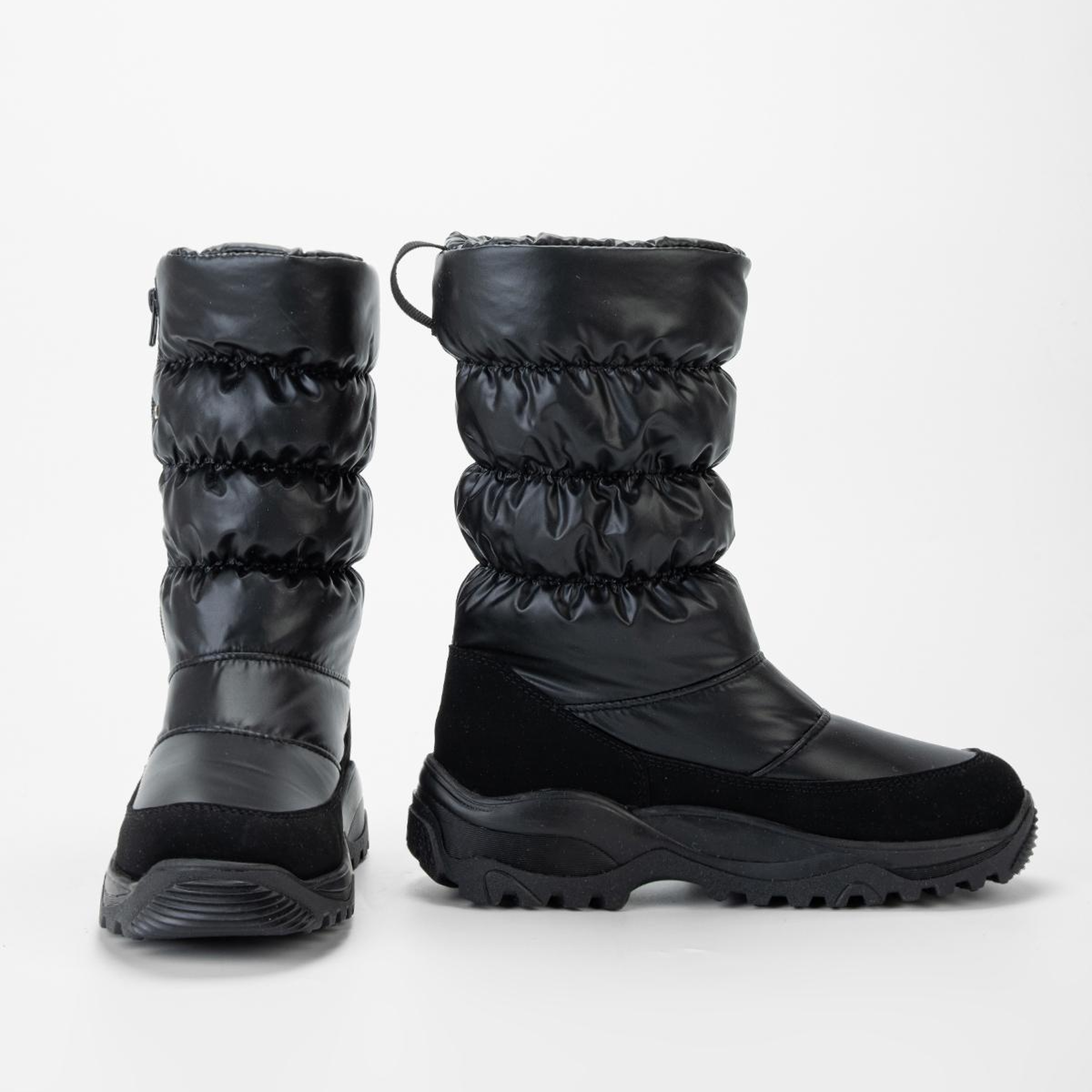 Othree Kadın Deri & Tekstil Siyah Kar Botu