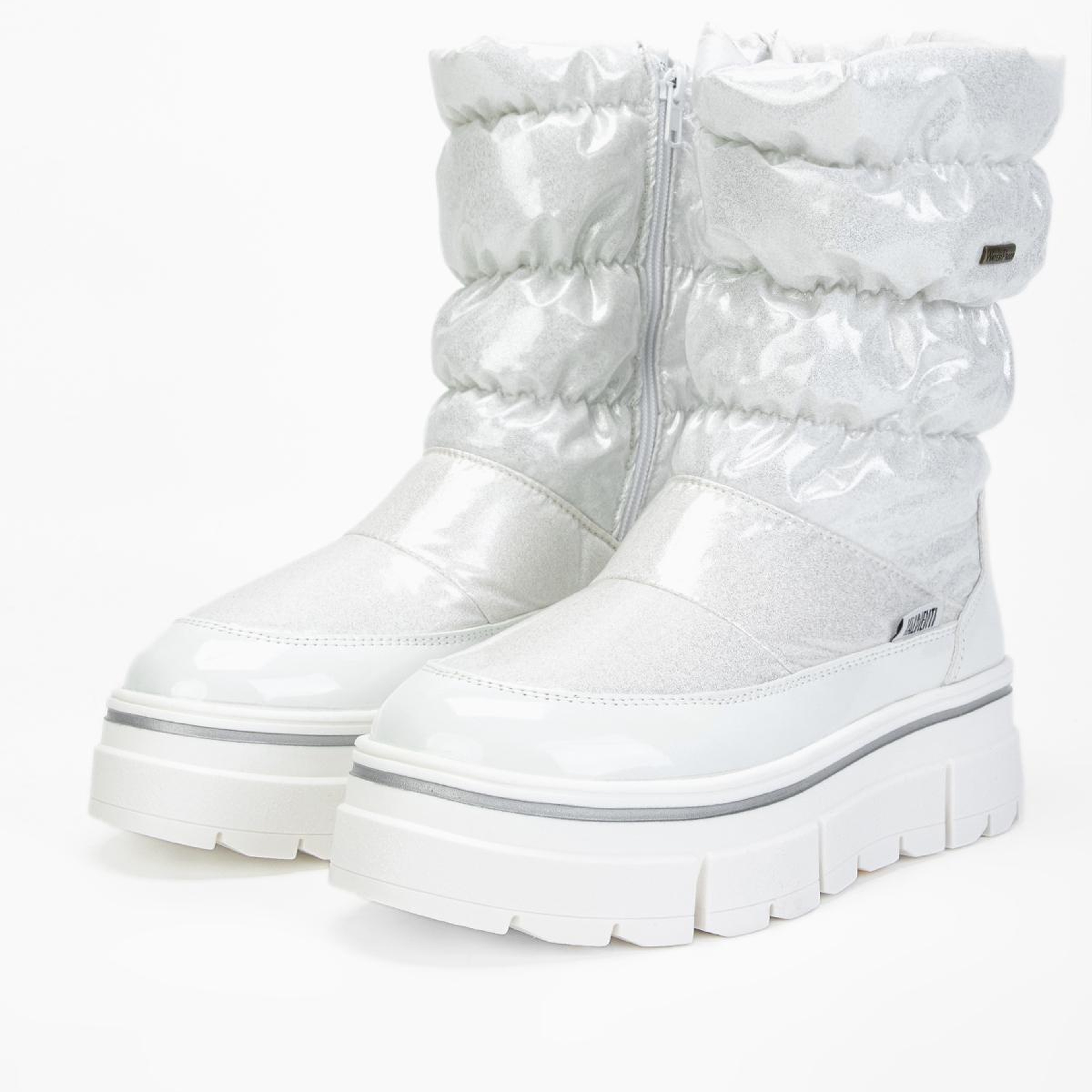 Othree Kadın Deri & Tekstil Beyaz Kar Botu