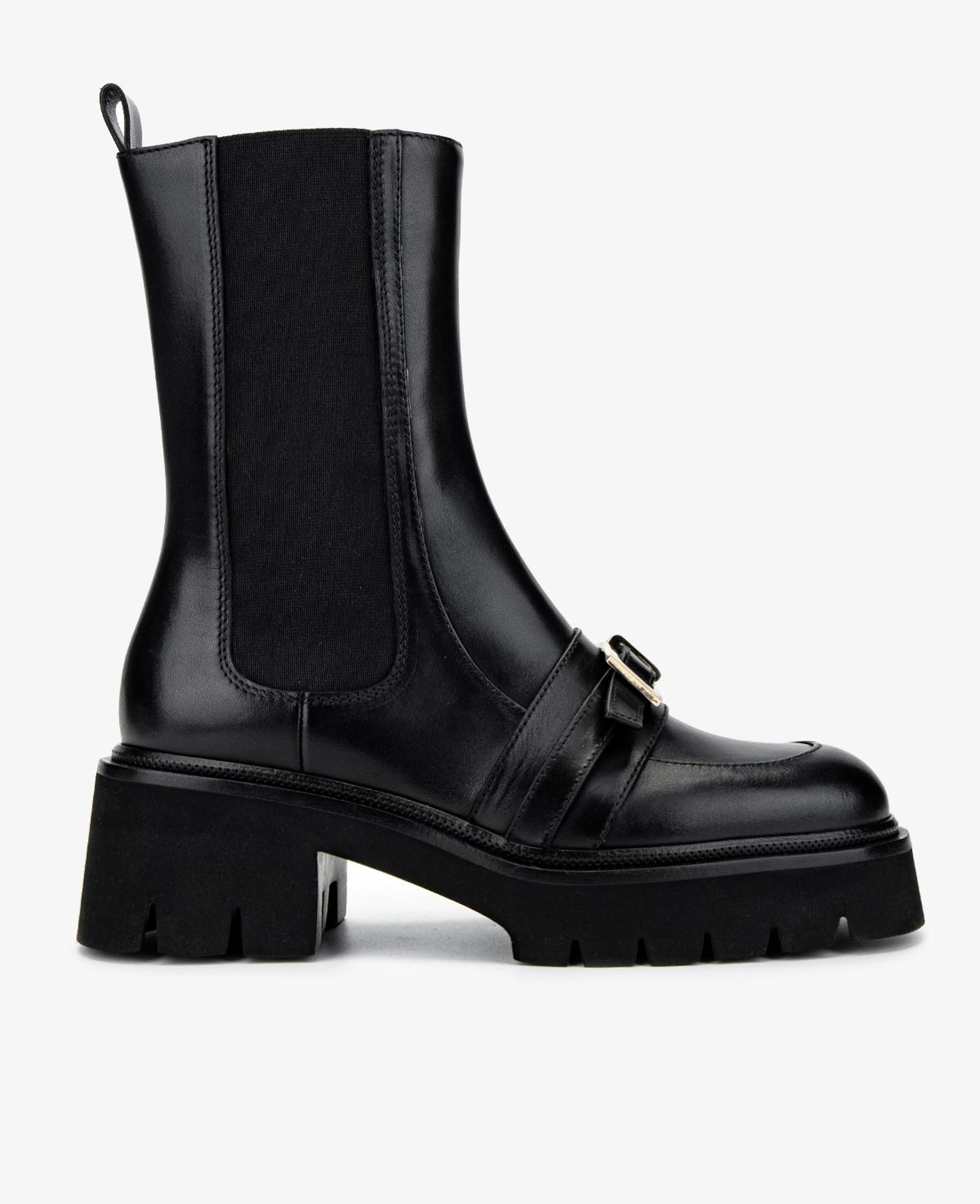 Valmenti Kadın Hakiki Deri Siyah Topuklu Bot