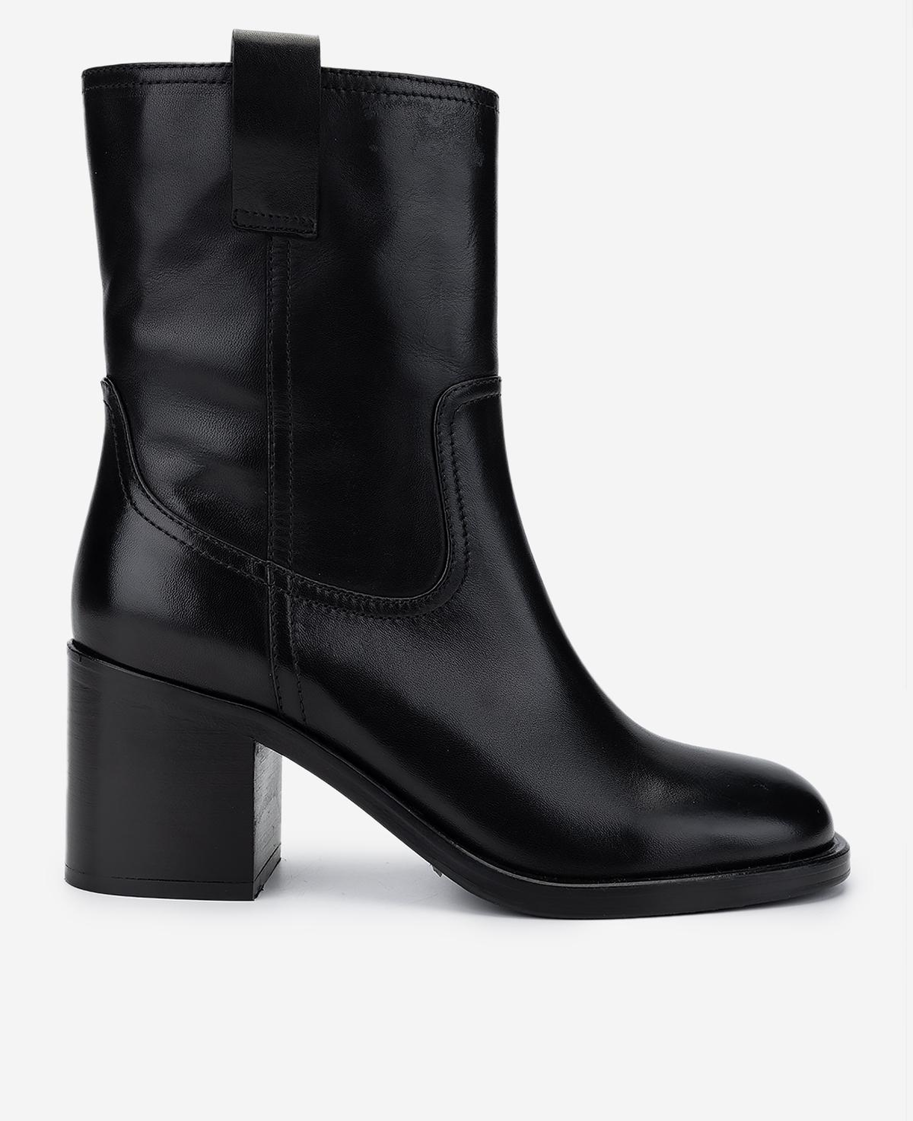 Valmenti Kadın Hakiki Deri Siyah Topuklu Bot