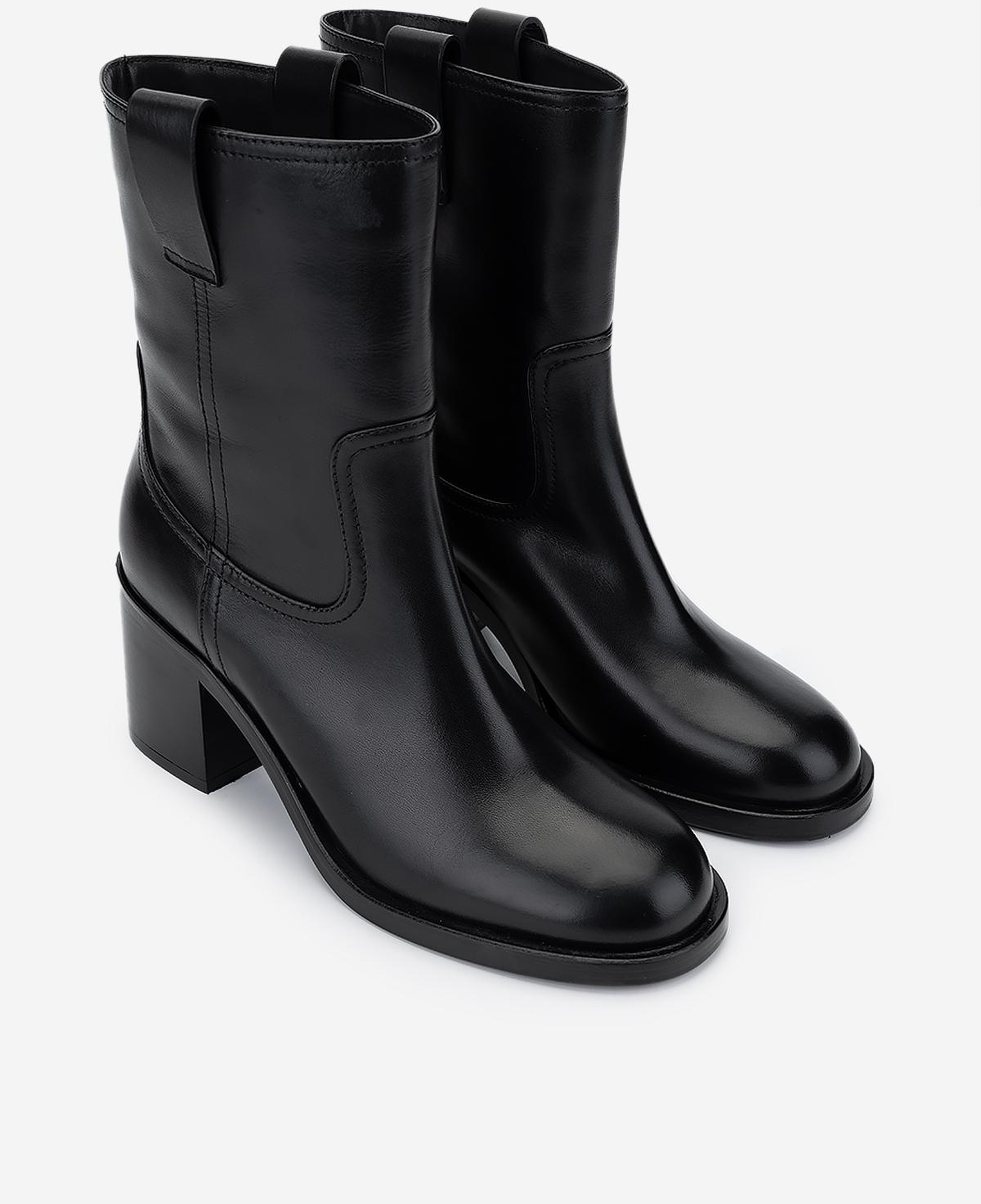 Valmenti Kadın Hakiki Deri Siyah Topuklu Bot