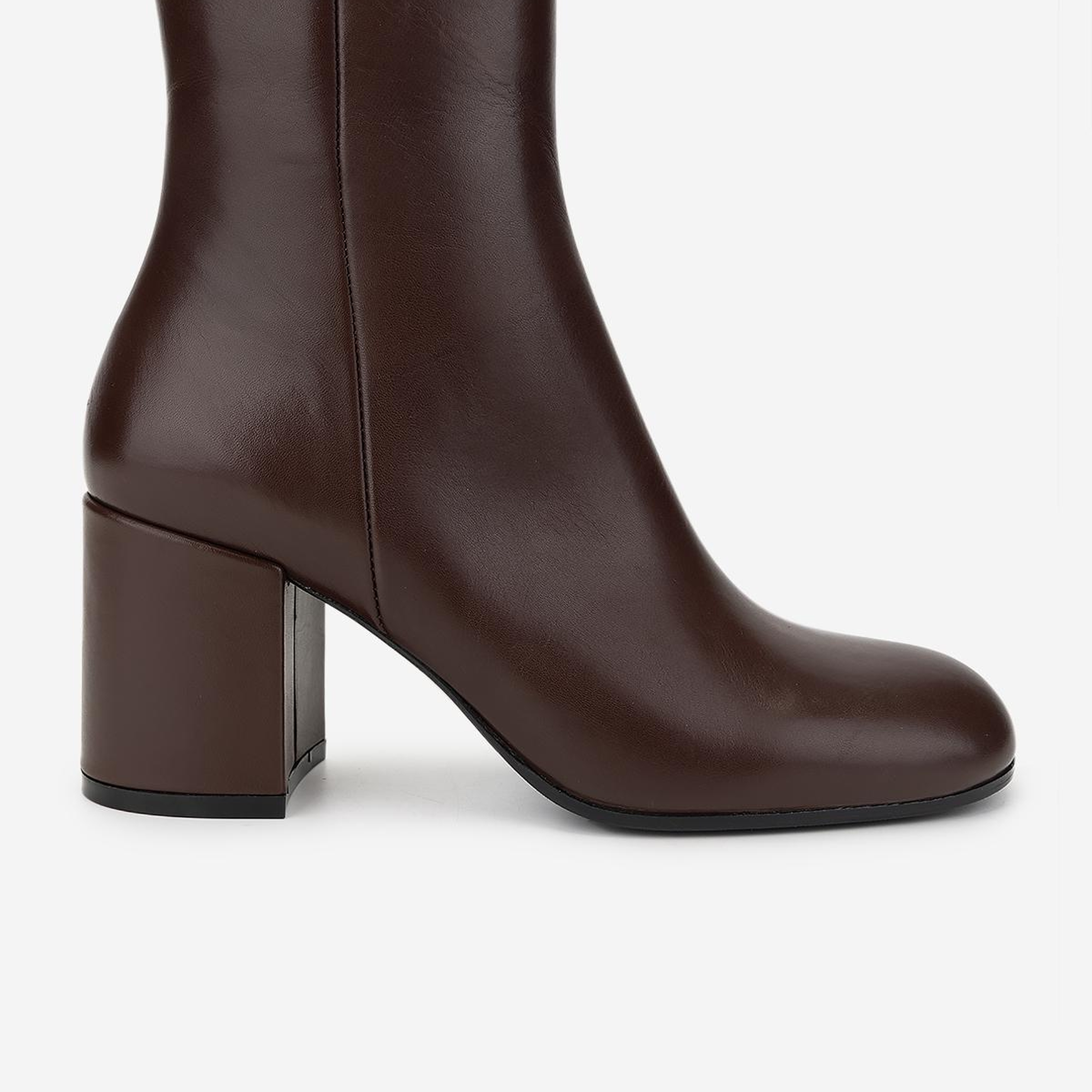 Valmenti Kadın Hakiki Deri Taba Deri Topuklu Bot