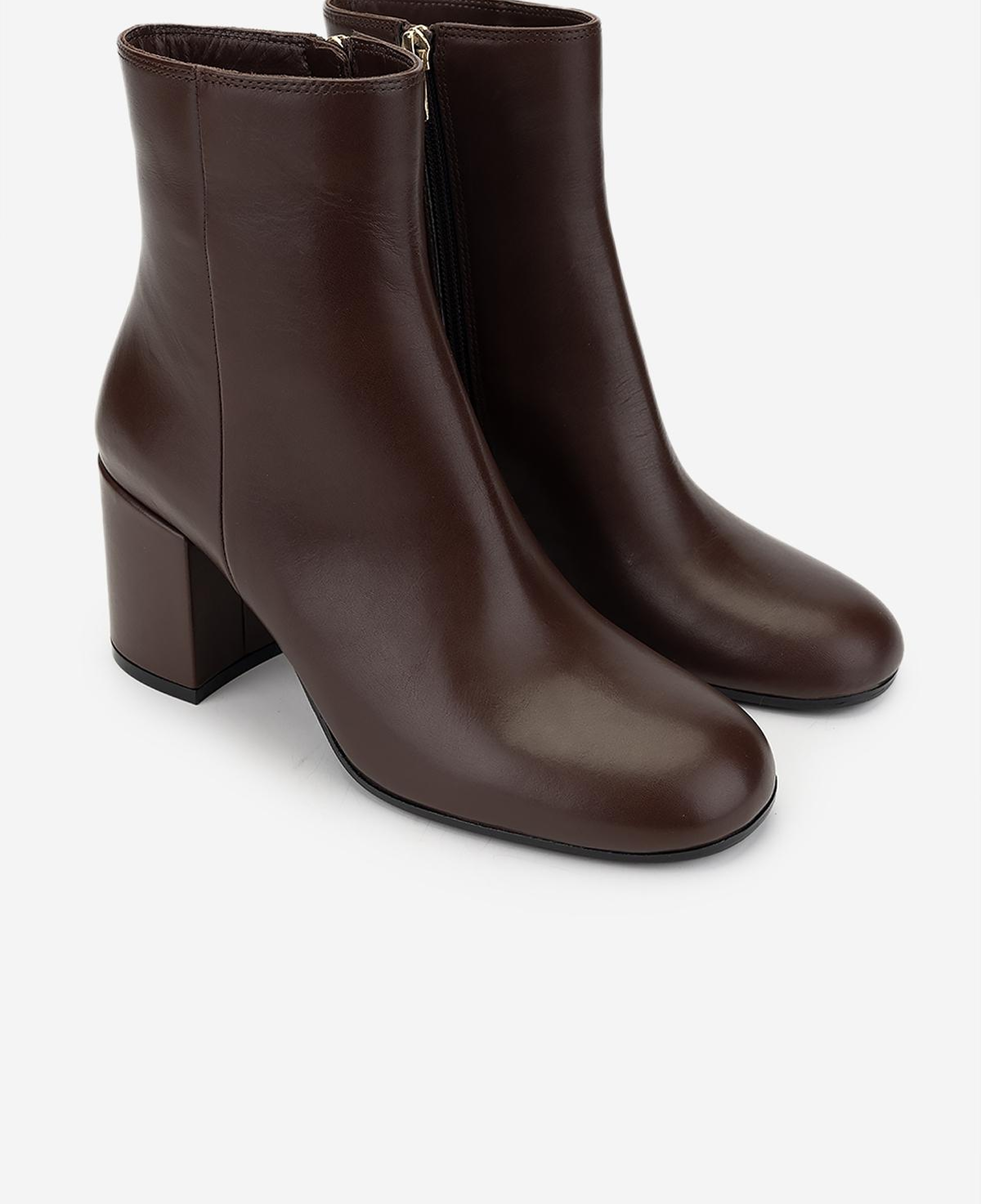 Valmenti Kadın Hakiki Deri Taba Deri Topuklu Bot