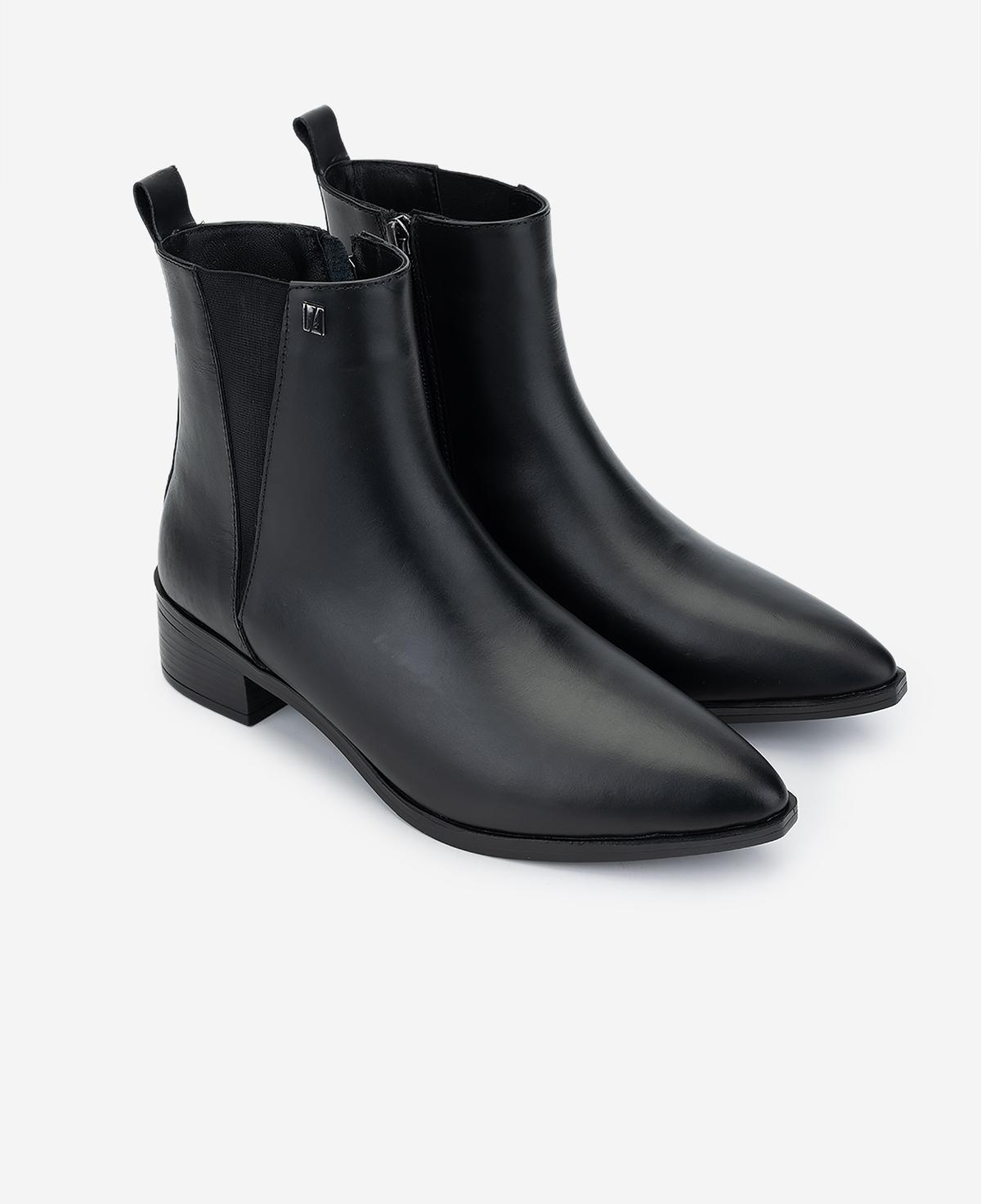 Valmenti Kadın Hakiki Deri Siyah Topuklu Bot