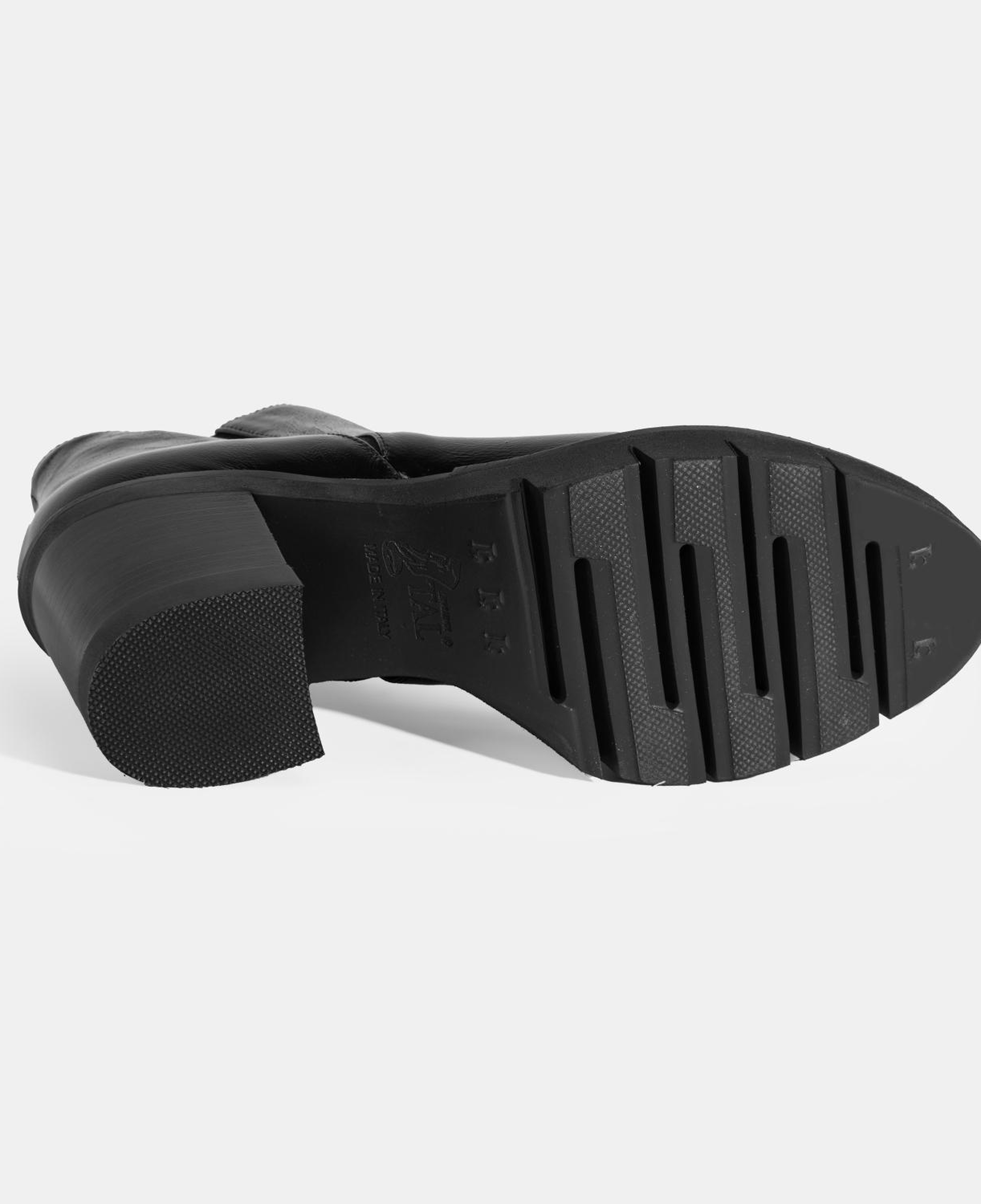 Luca Grossi Kadın Siyah Platform Topuklu Rugan Bot