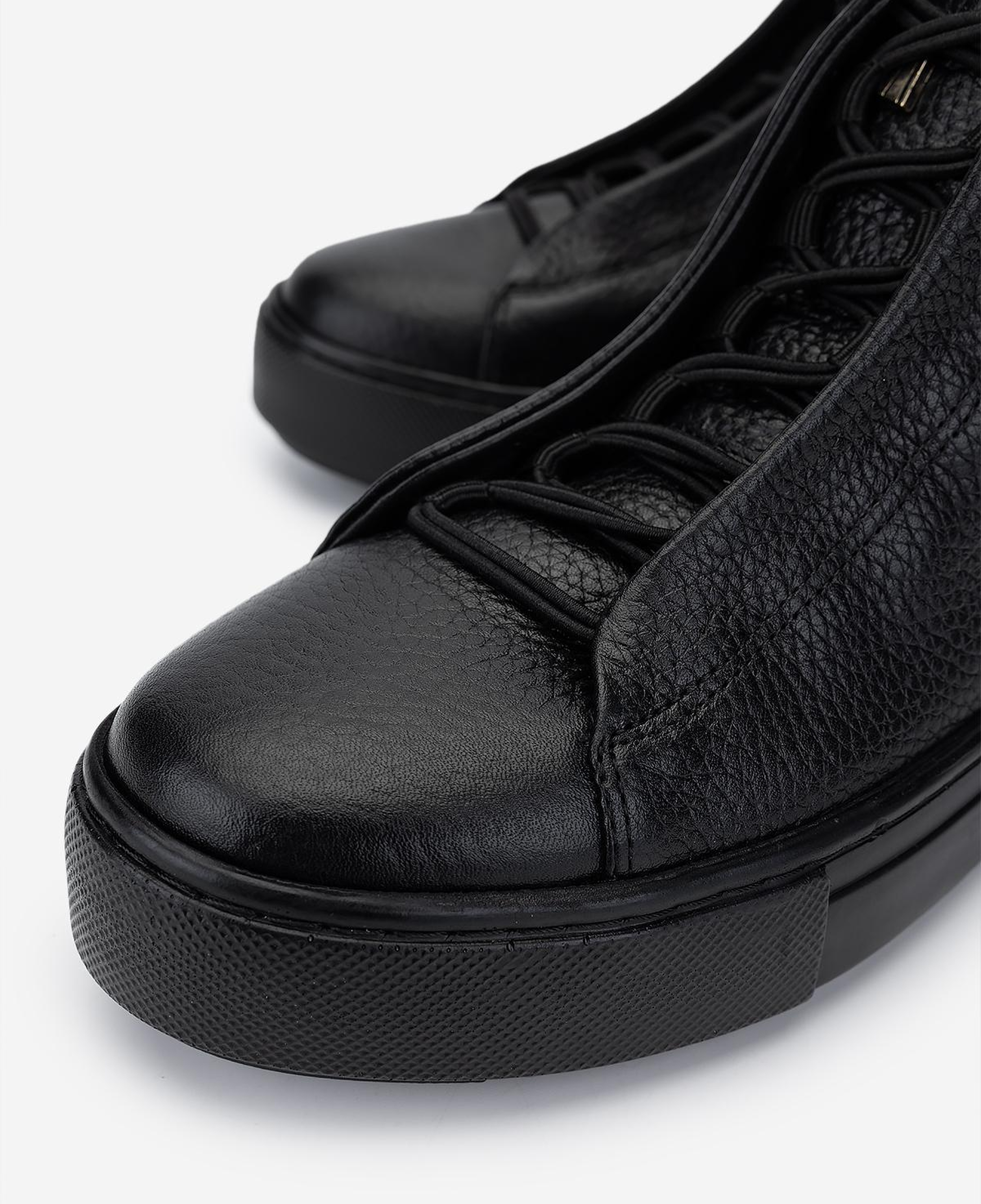 Valmenti Kadın Hakiki Deri Siyah Floter Düz Bot