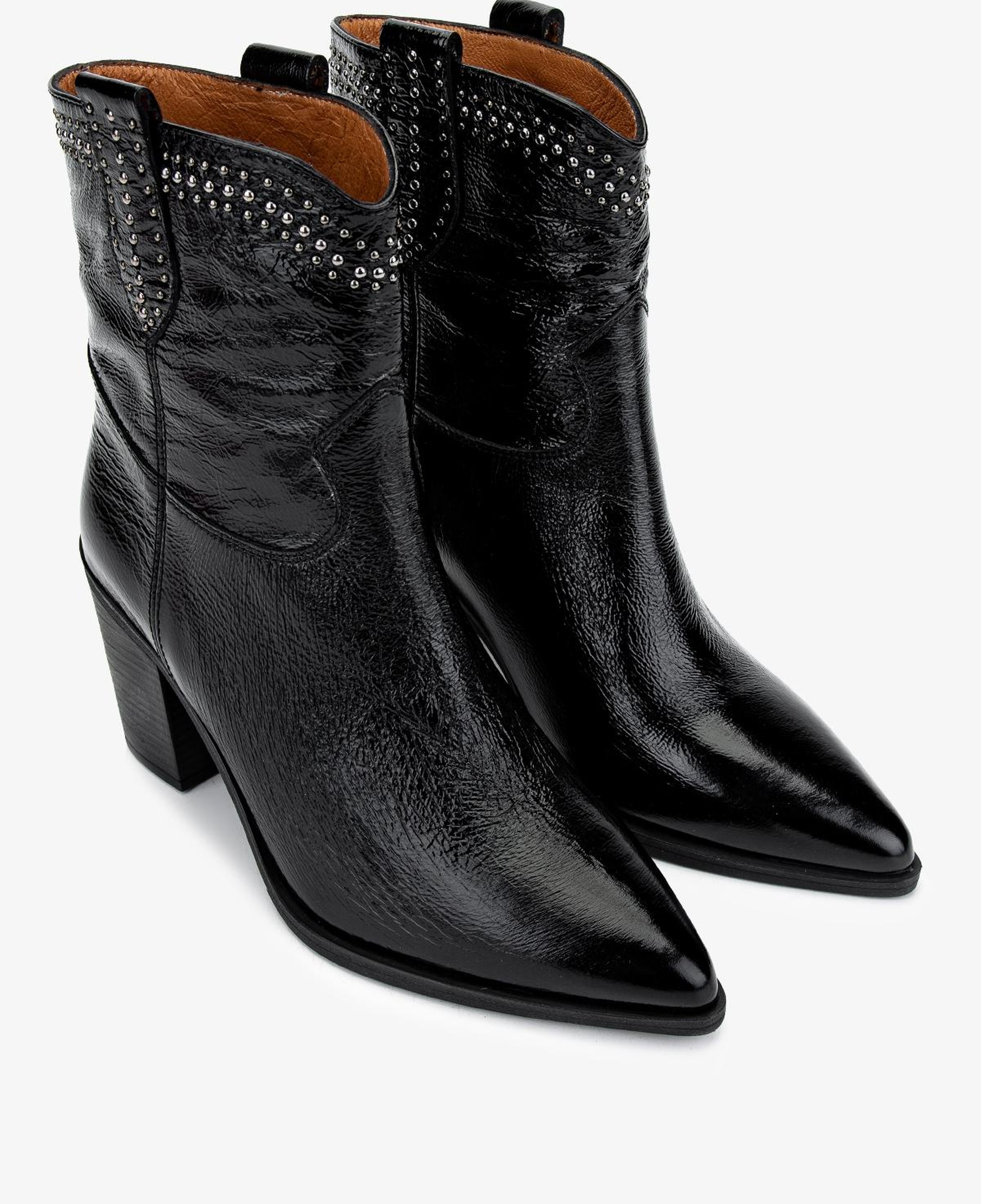 Valmenti Kadın Hakiki Deri Siyah Topuklu Bot