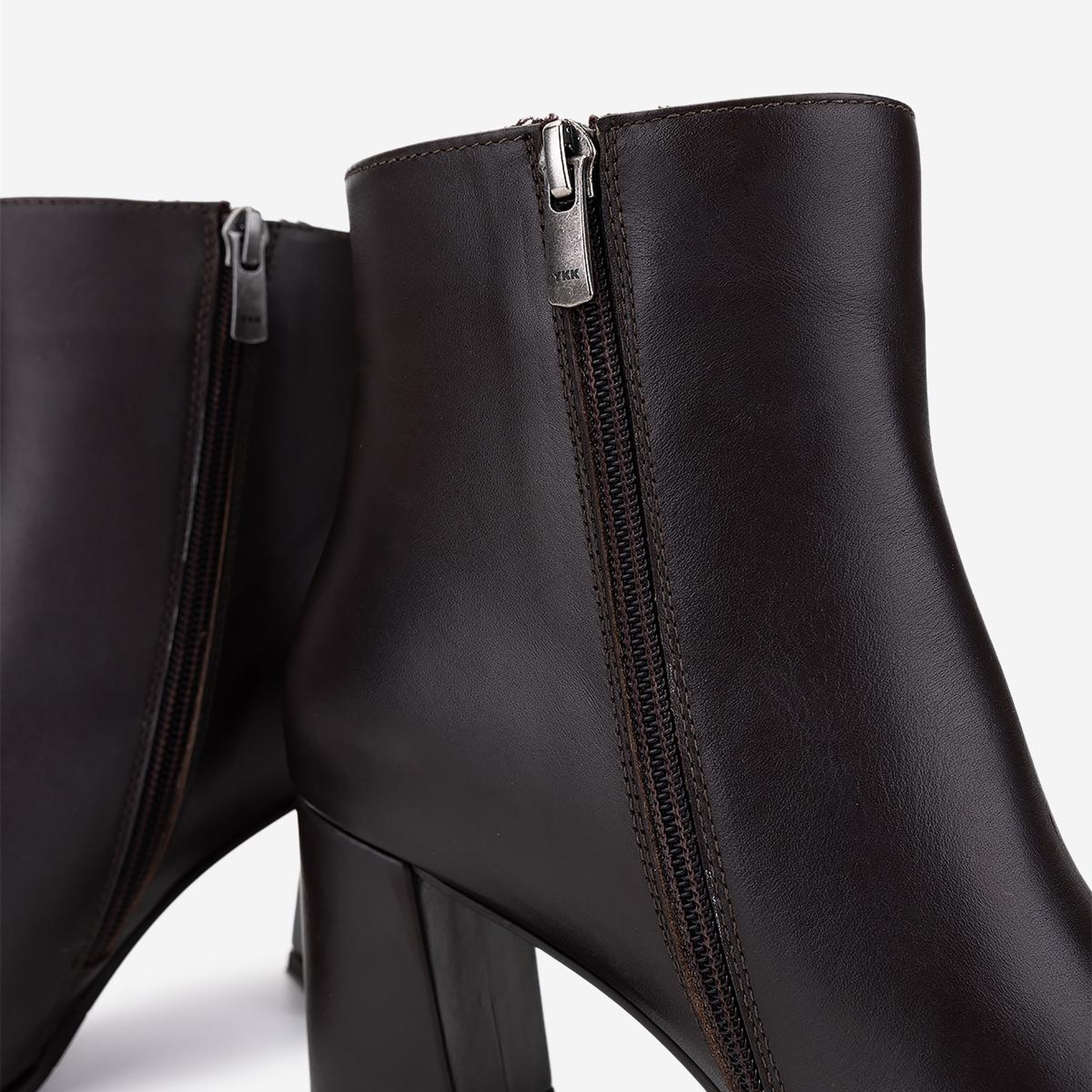 Valmenti Kadın Hakiki Deri Kahverengi Topuklu Bot