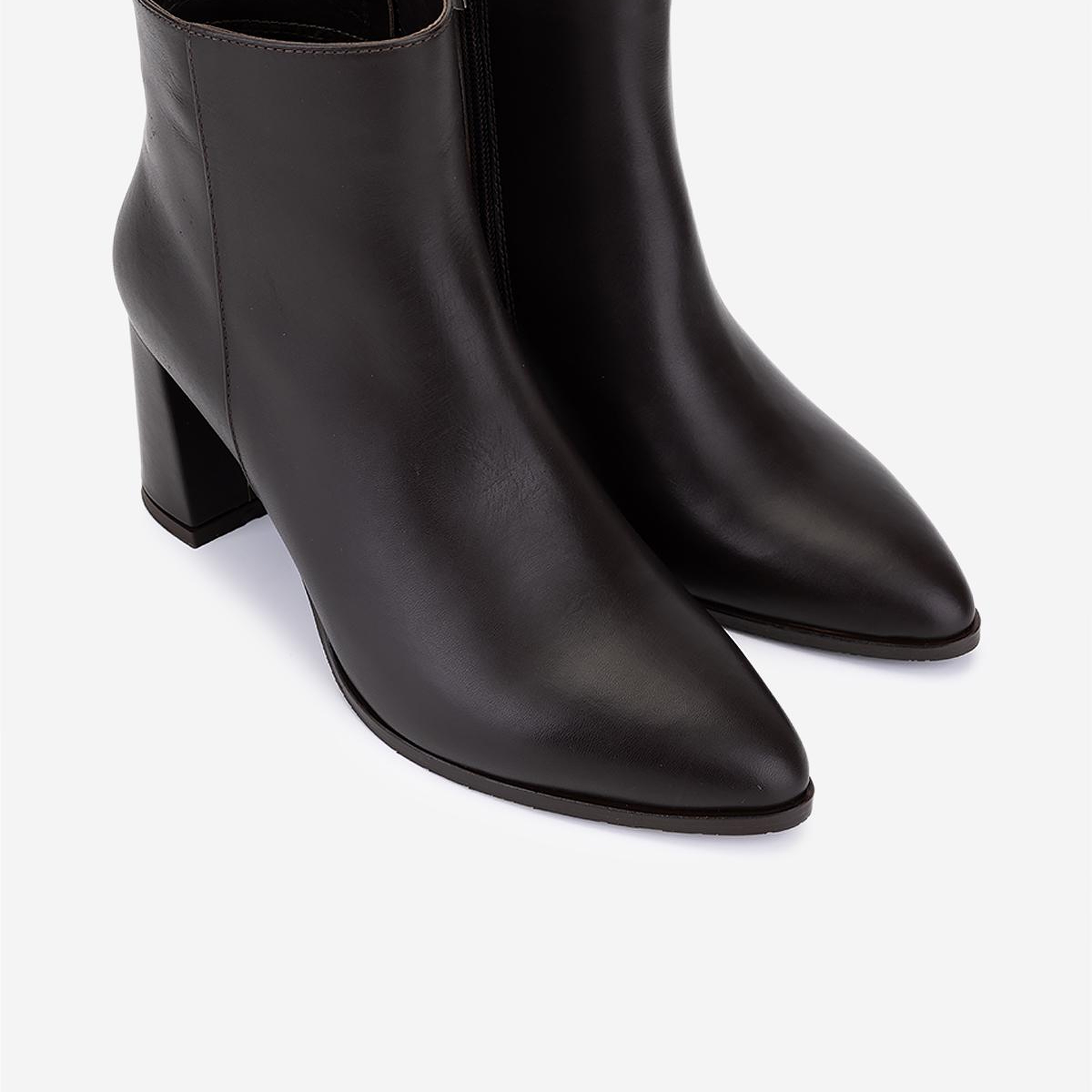 Valmenti Kadın Hakiki Deri Kahverengi Topuklu Bot