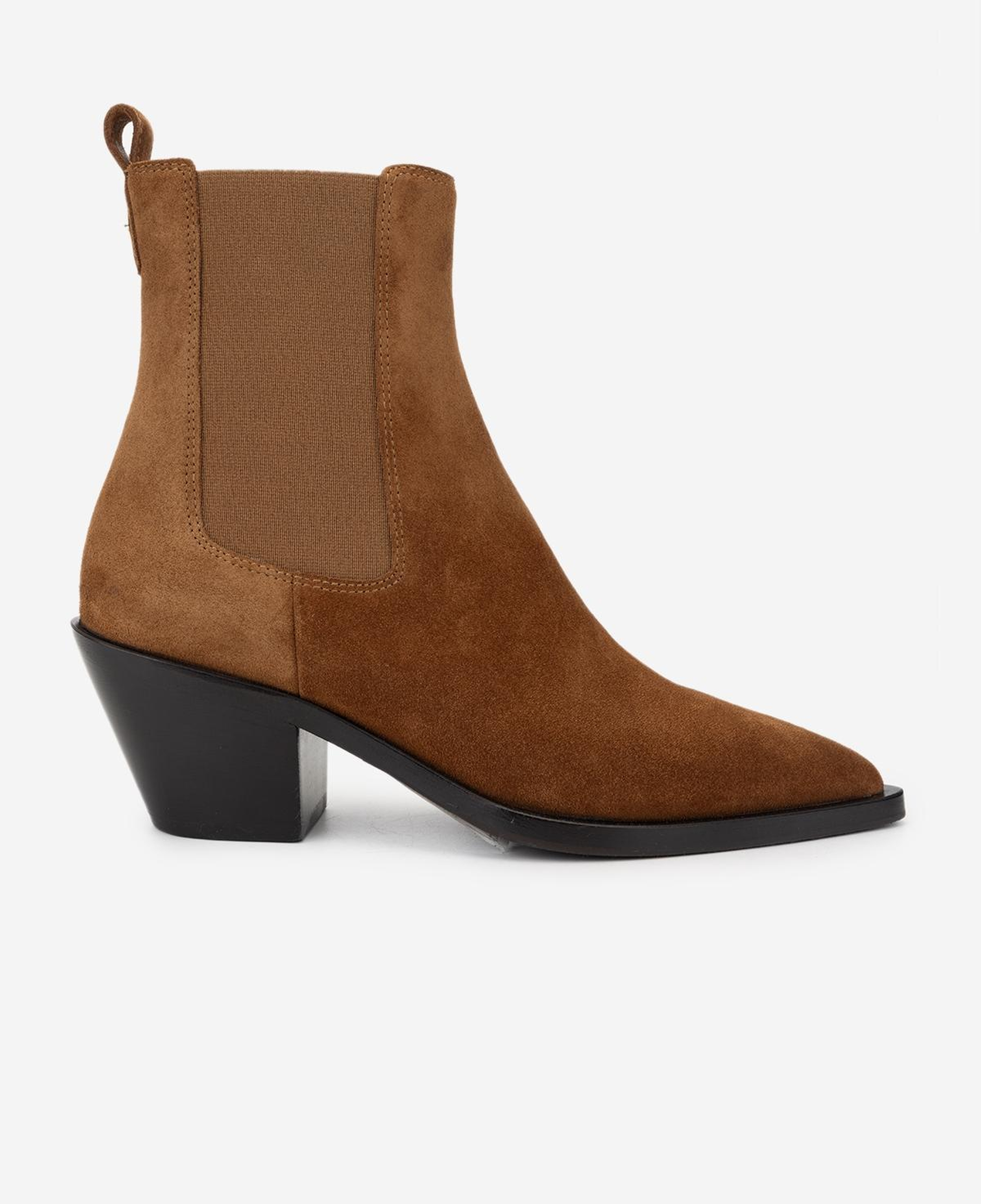 Valmenti Kadın Hakiki Deri Taba Süet Topuklu Bot