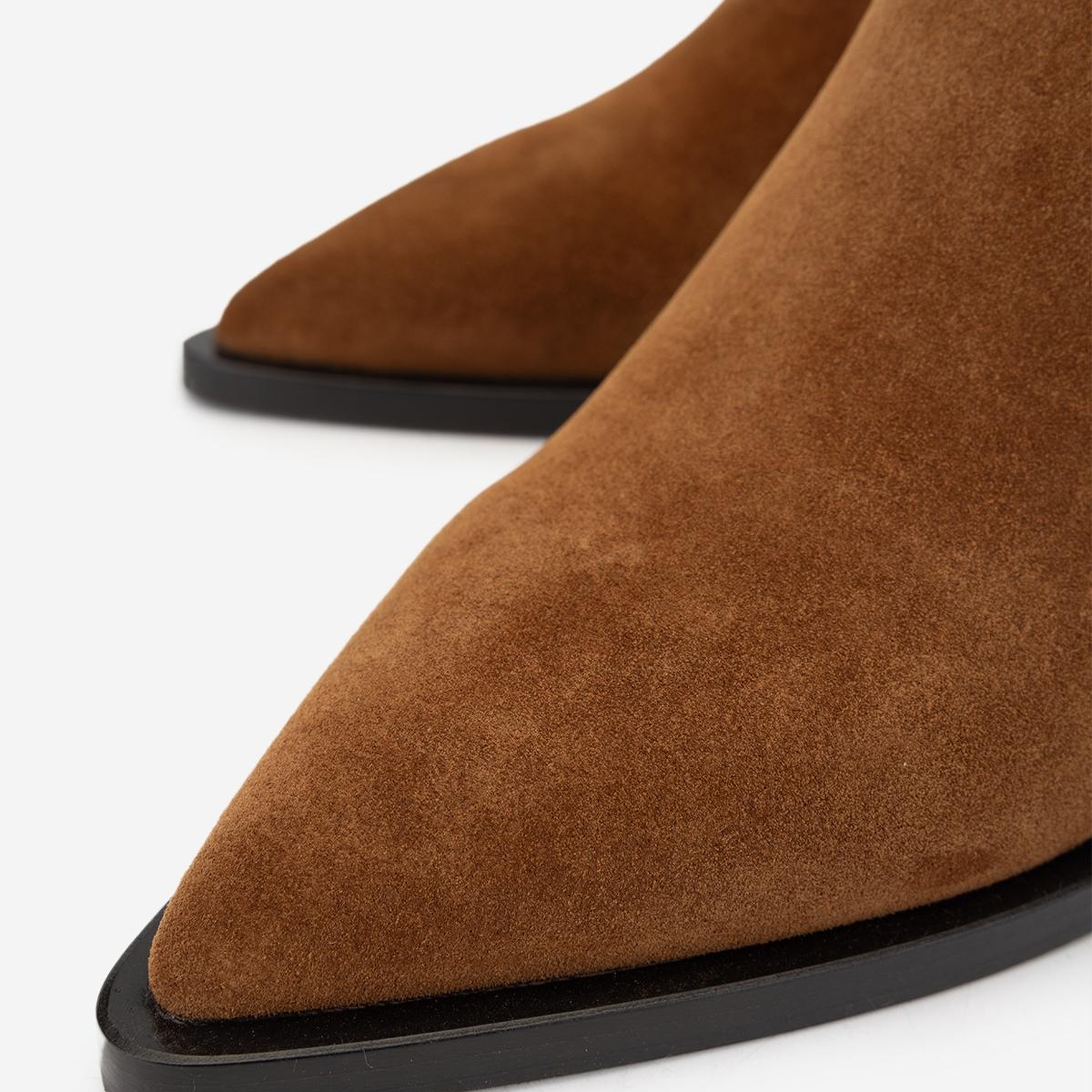 Valmenti Kadın Hakiki Deri Taba Süet Topuklu Bot