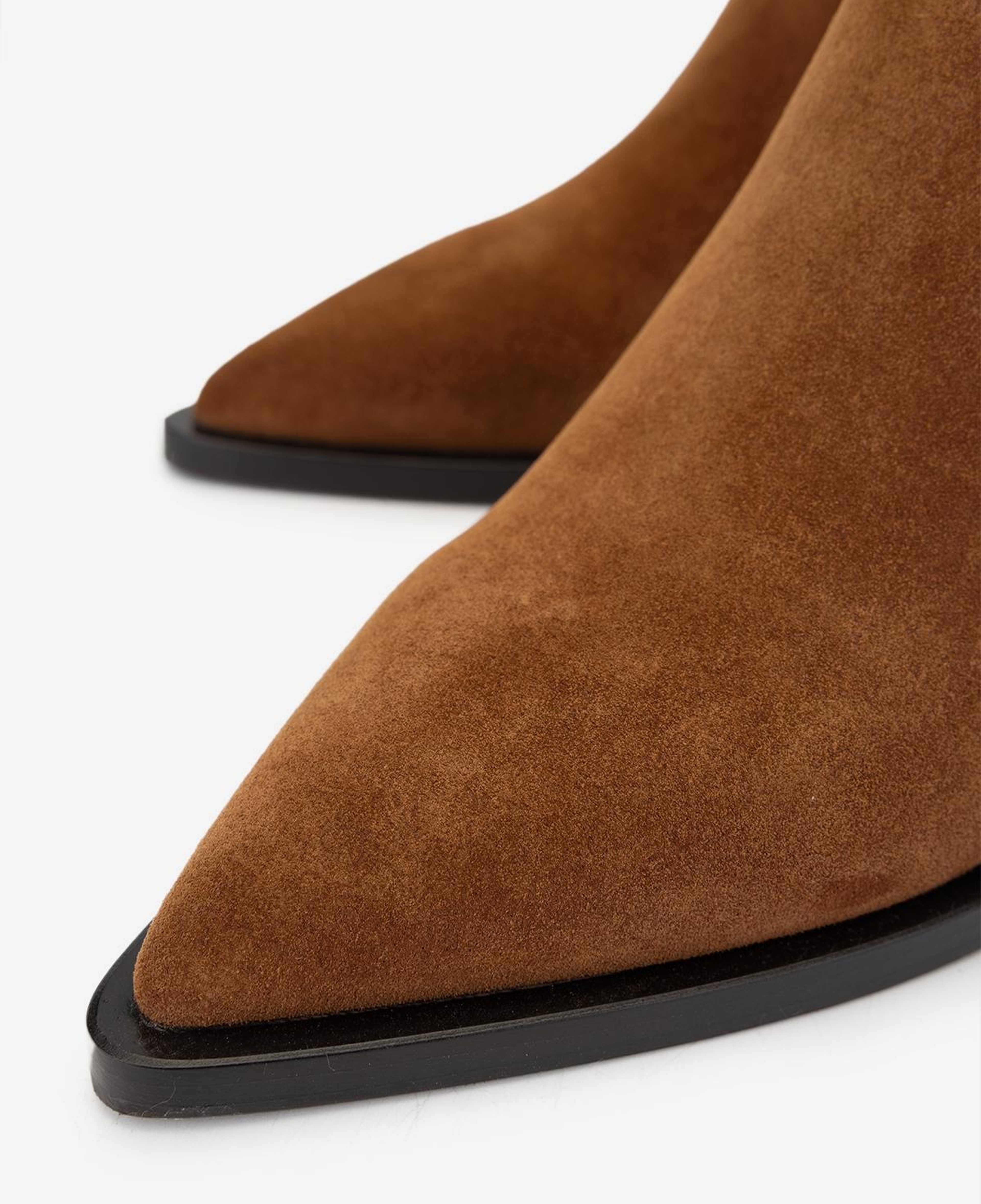 Valmenti Kadın Hakiki Deri Taba Süet Topuklu Bot