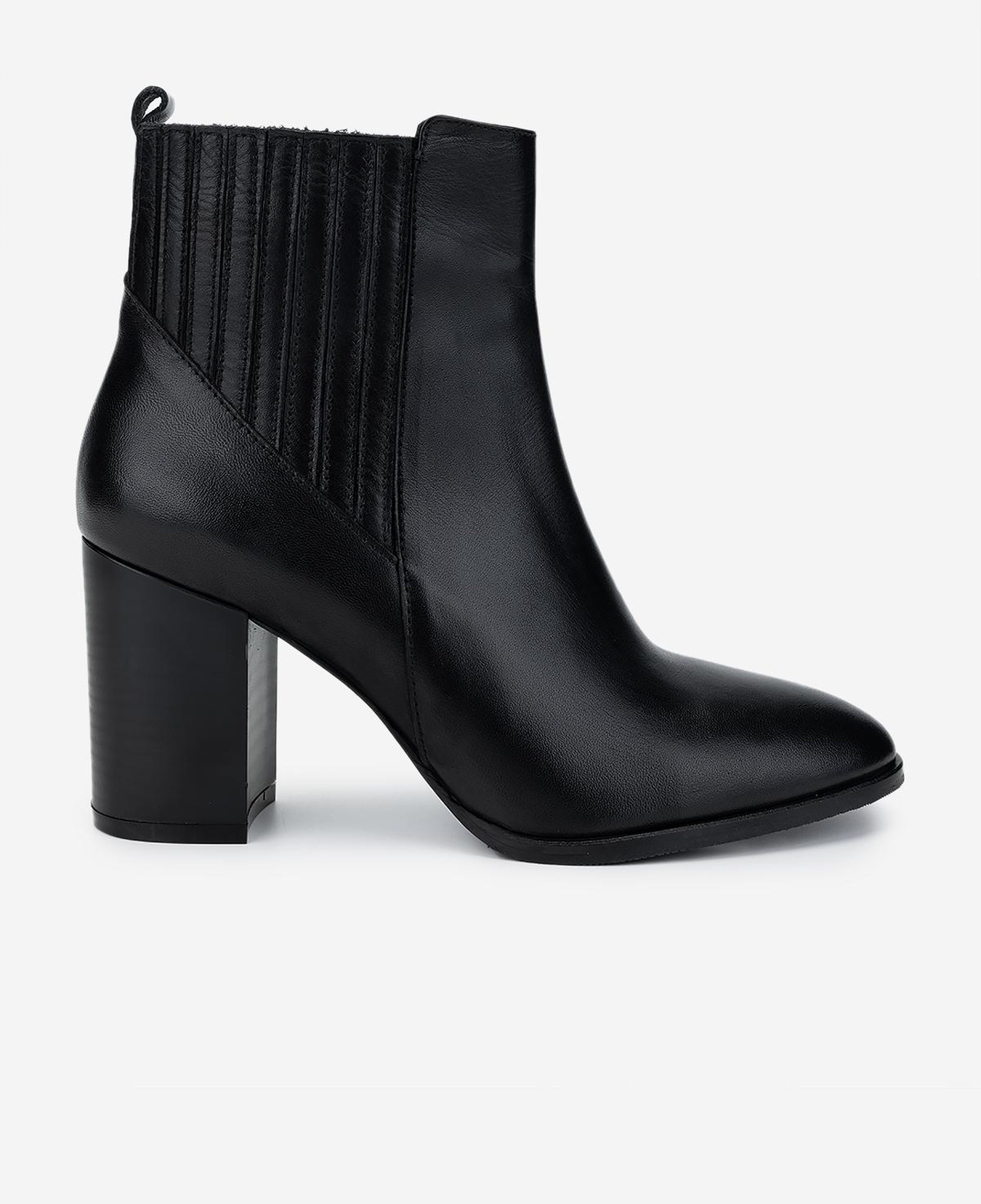 Valmenti Kadın Hakiki Deri Siyah Topuklu Bot