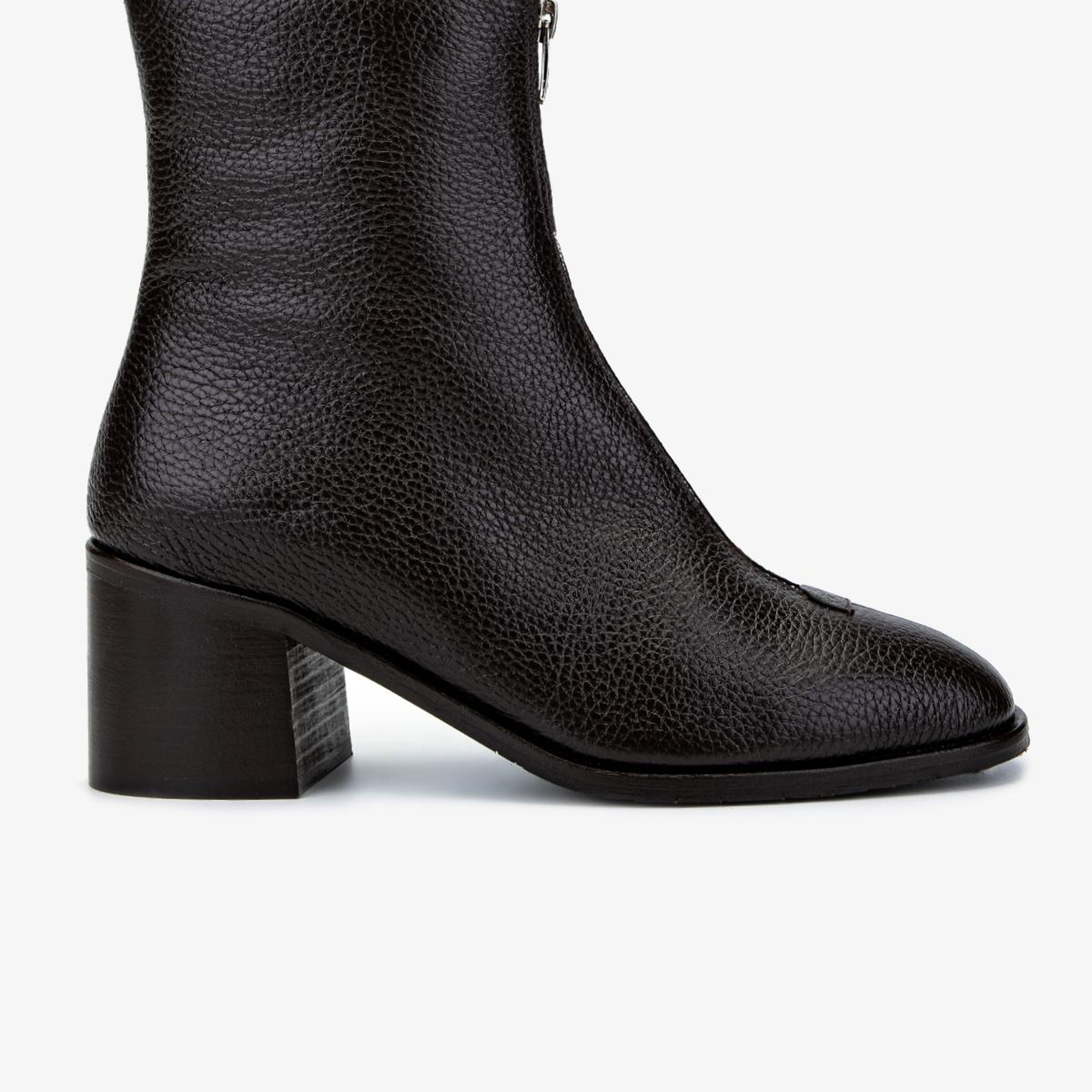 Valmenti Kadın Hakiki Deri Kahverengi Topuklu Bot