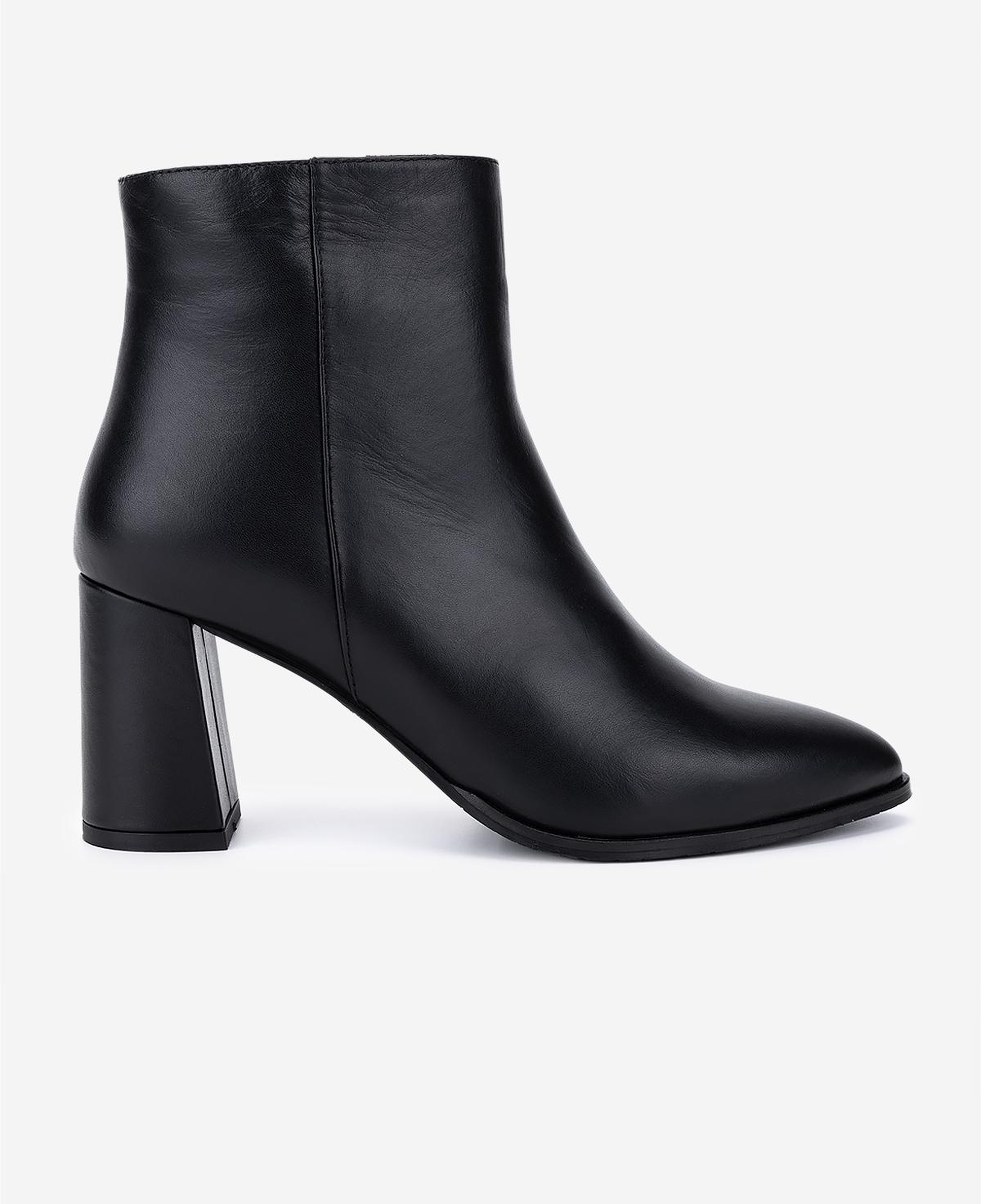 Valmenti Kadın Hakiki Deri Siyah Deri Topuklu Bot