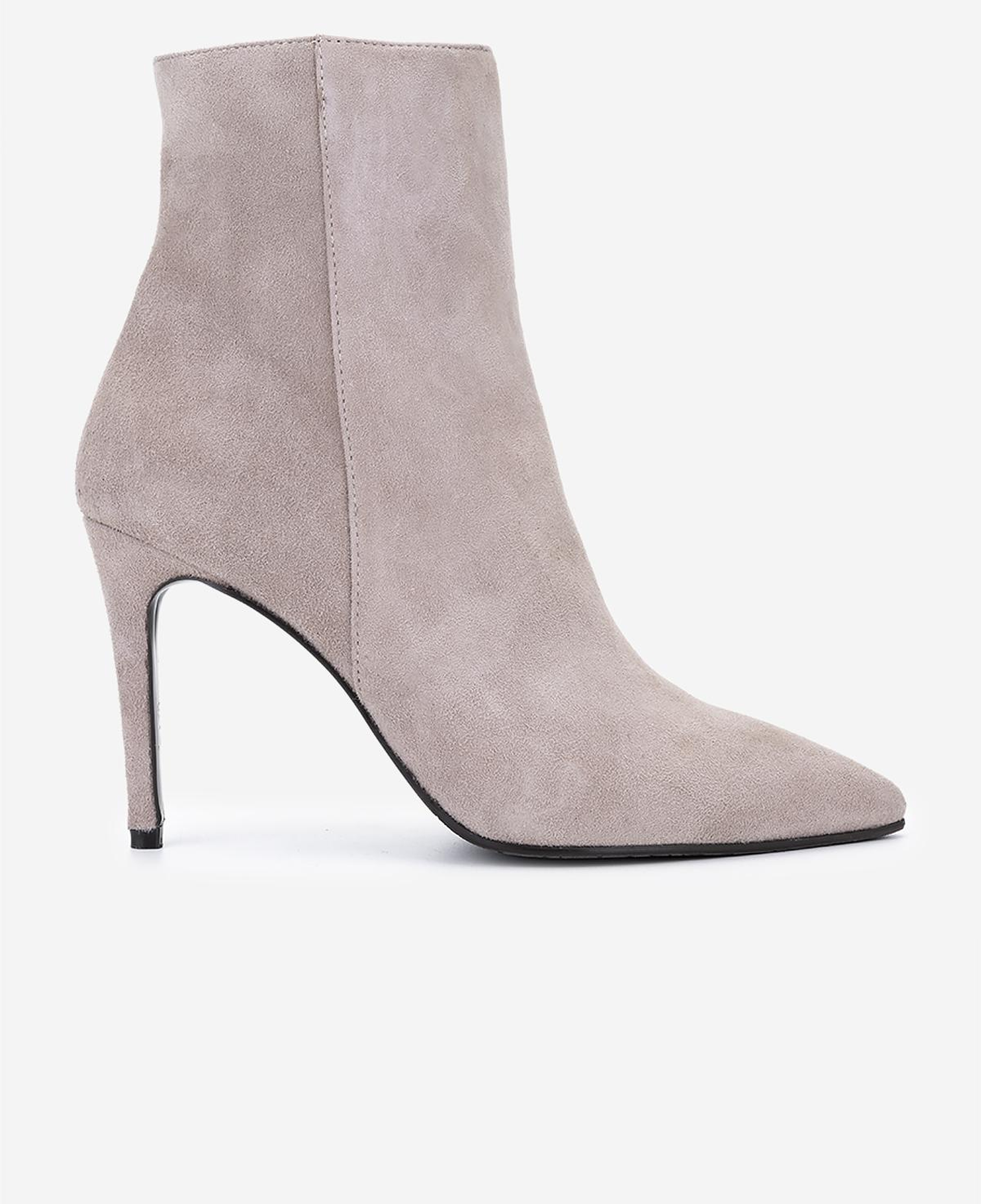 Valmenti Kadın Hakiki Deri Vizon Süet Topuklu Bot