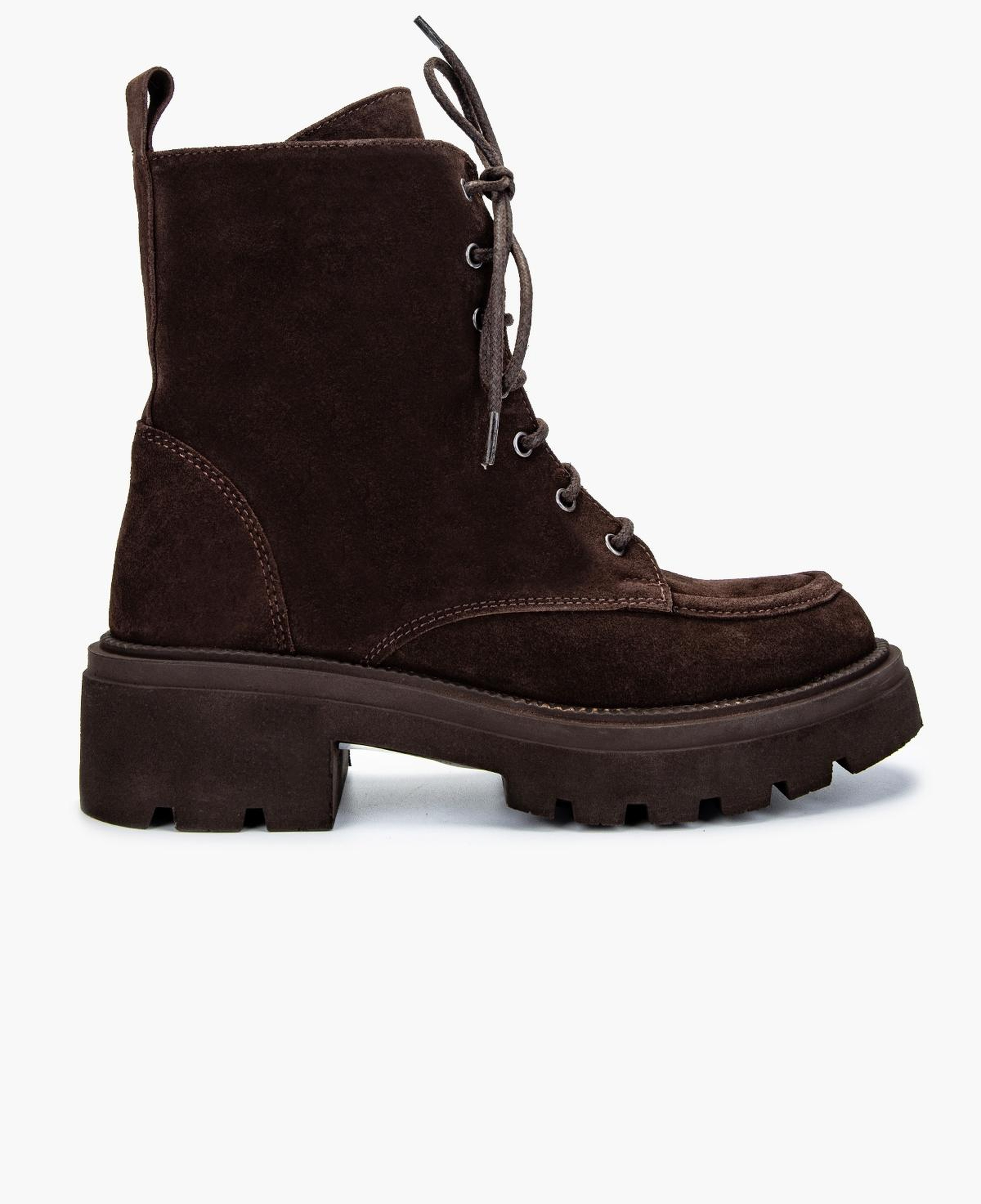 Valmenti Kadın Hakiki Deri Kahverengi Süet Düz Bot