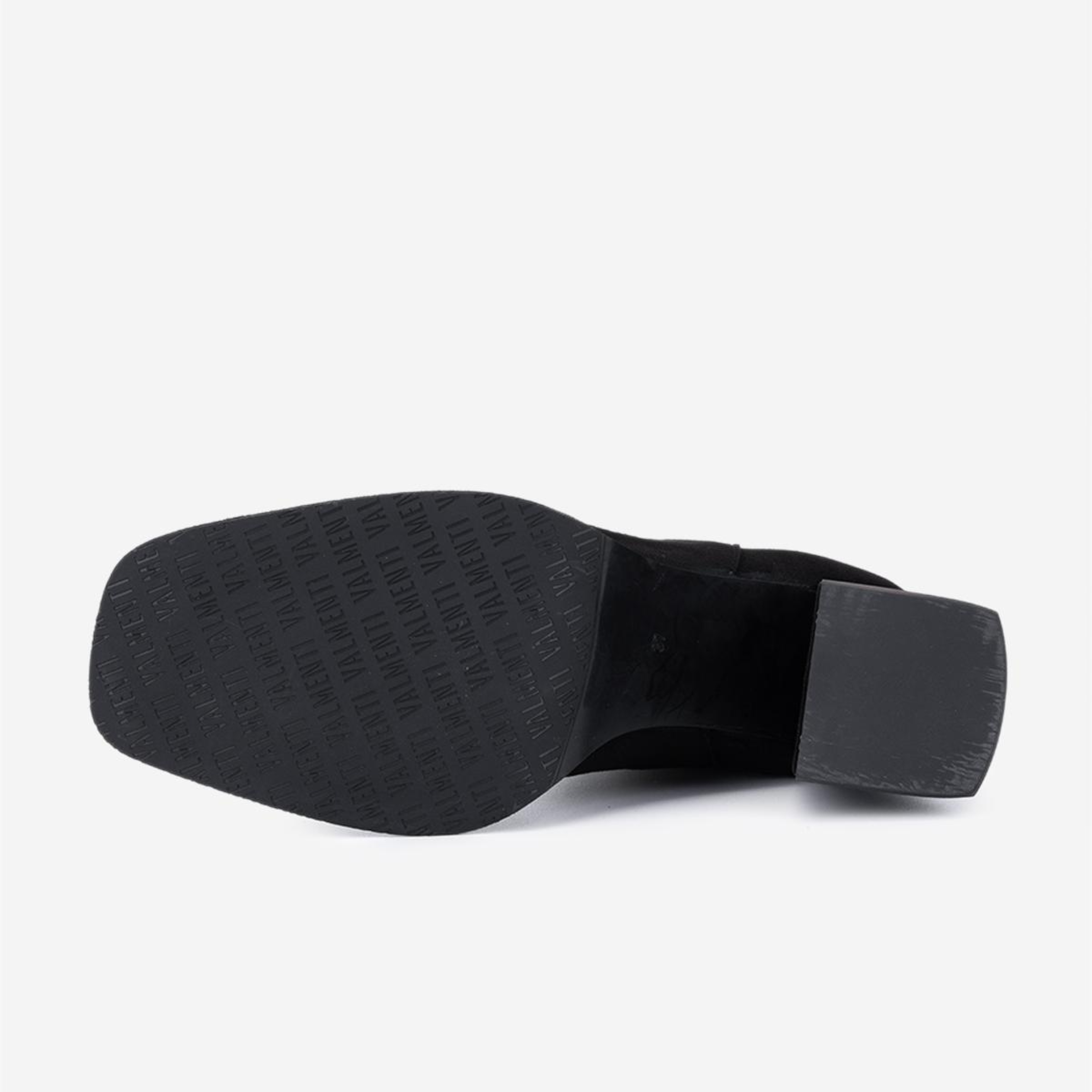 Valmenti Kadın Hakiki Deri Siyah Süet Topuklu Bot