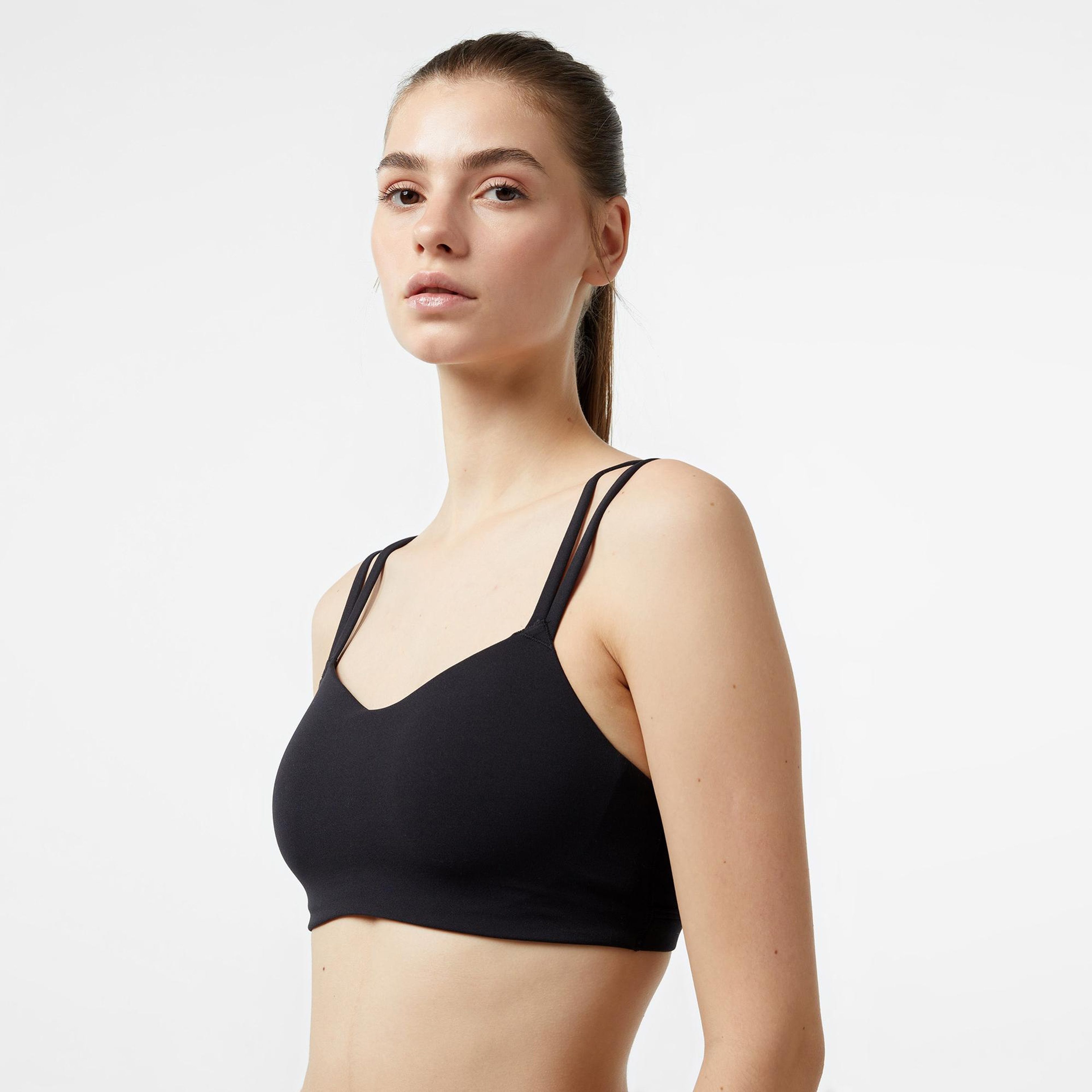 Nike Dri-Fit Zenvy Starppy Kadın Siyah Bra