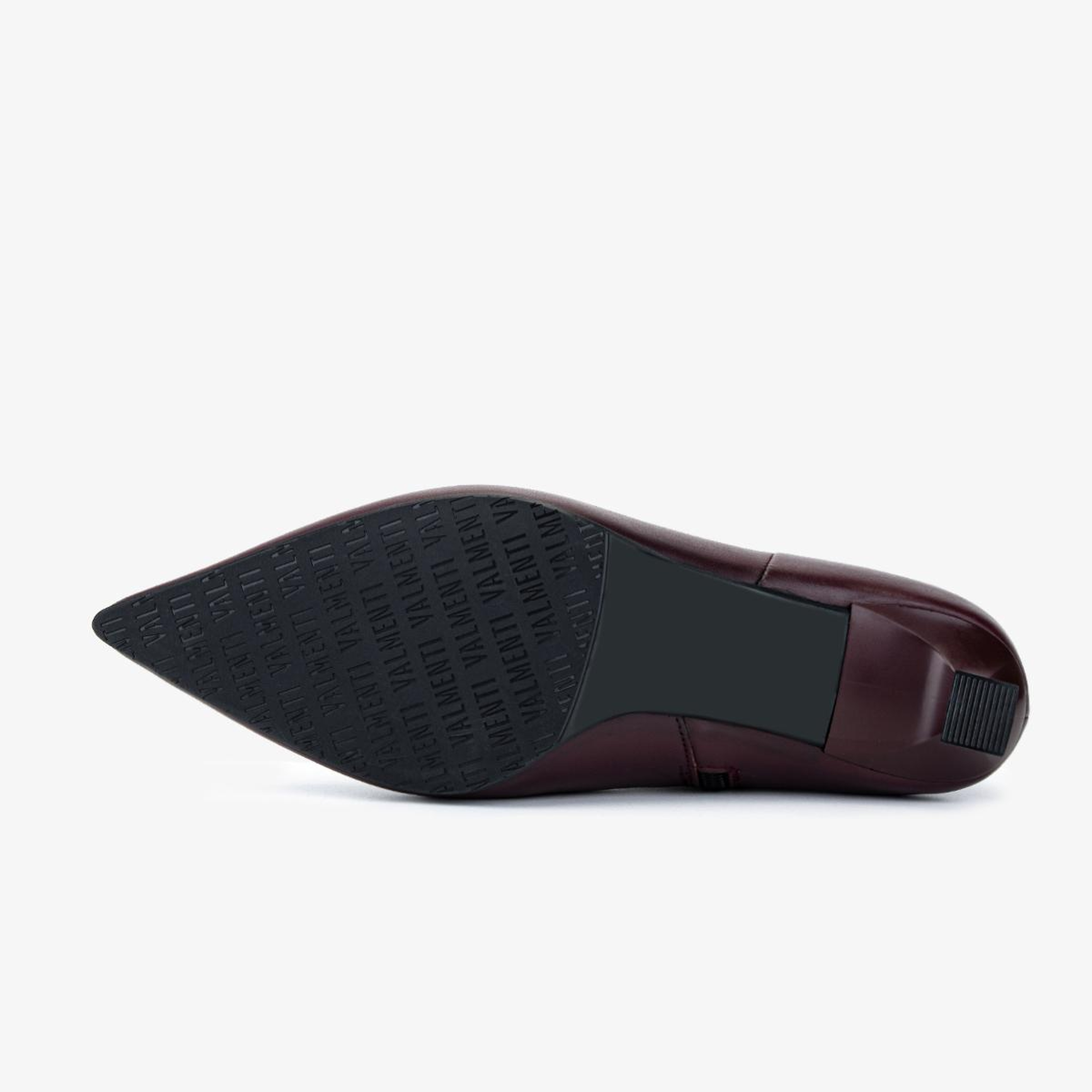 Valmenti Kadın Hakiki Deri Bordo Topuklu Bot