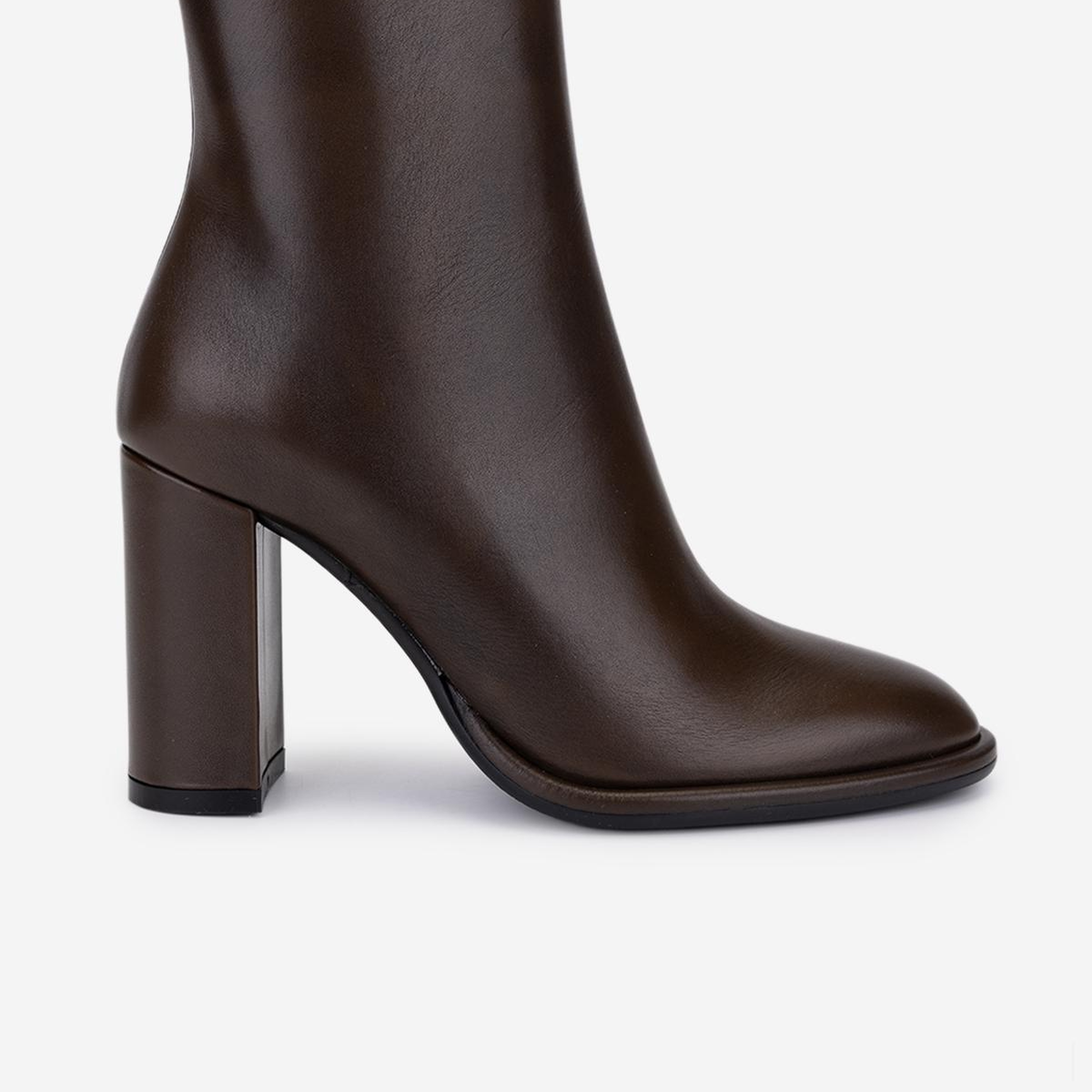 Valmenti Kadın Hakiki Deri Kahverengi Topuklu Bot