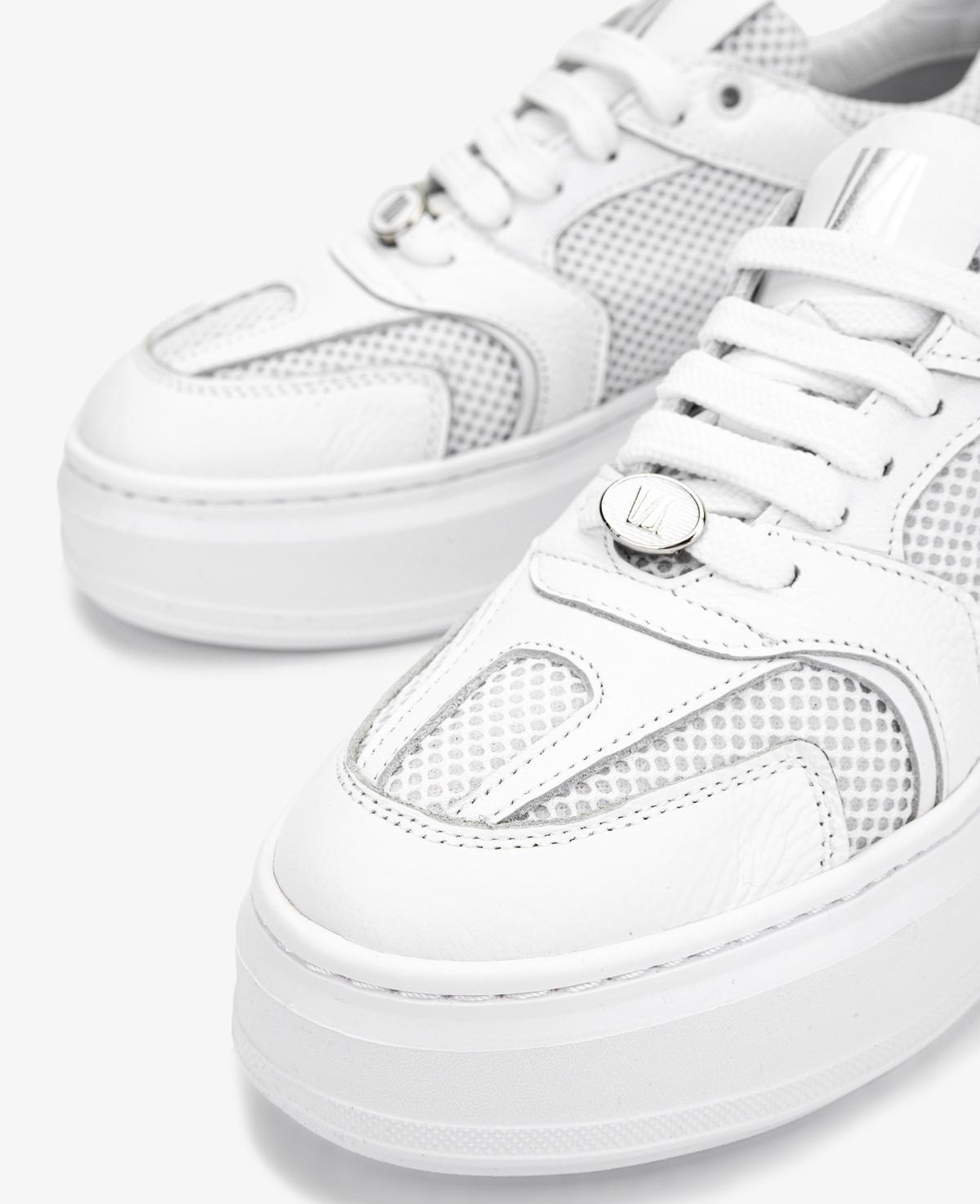 Valmenti Kadın Deri & Tekstil Beyaz Sneakers & Spor Ayakkabı