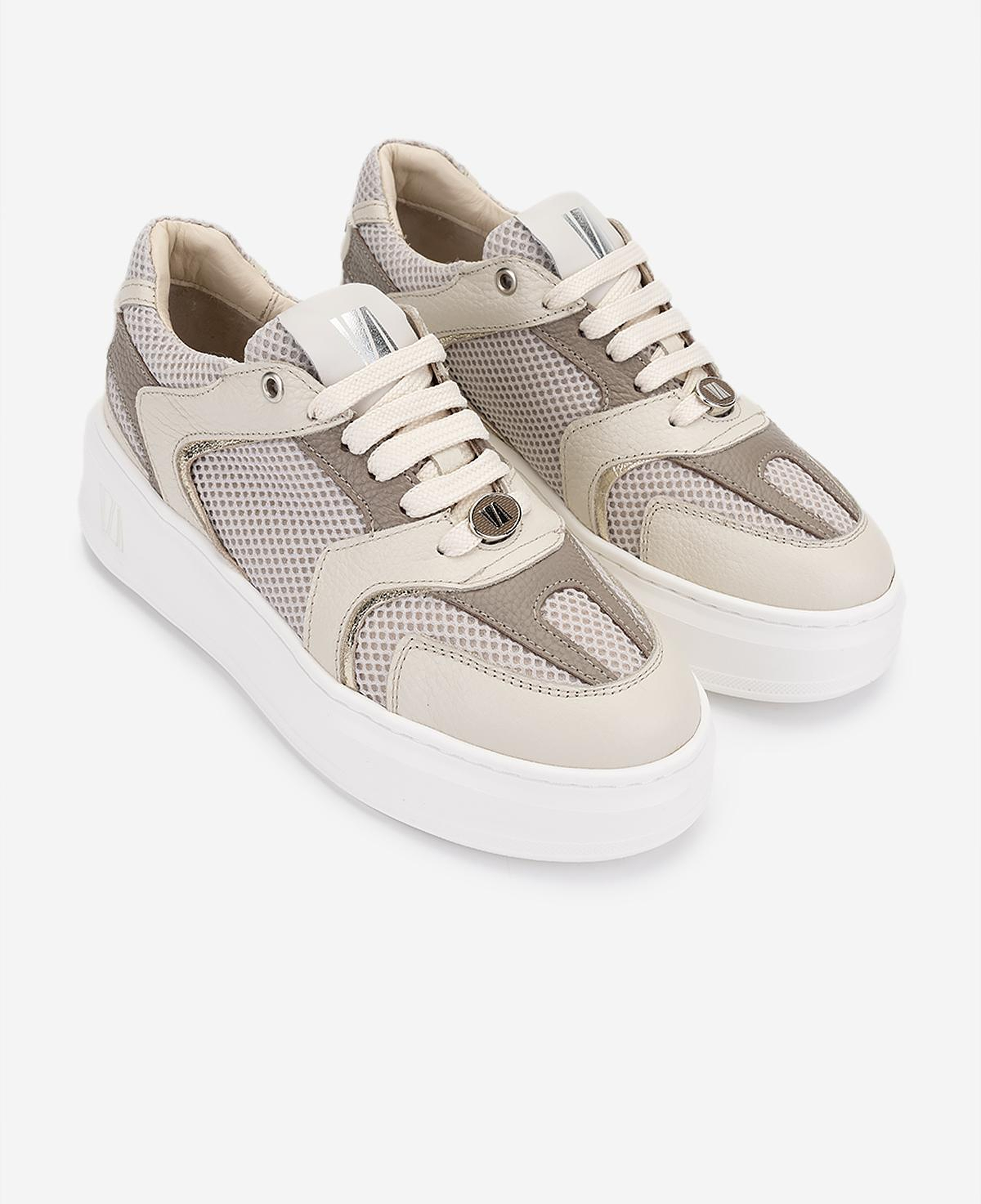 Valmenti Kadın Deri & Tekstil Bej Sneakers & Spor Ayakkabı