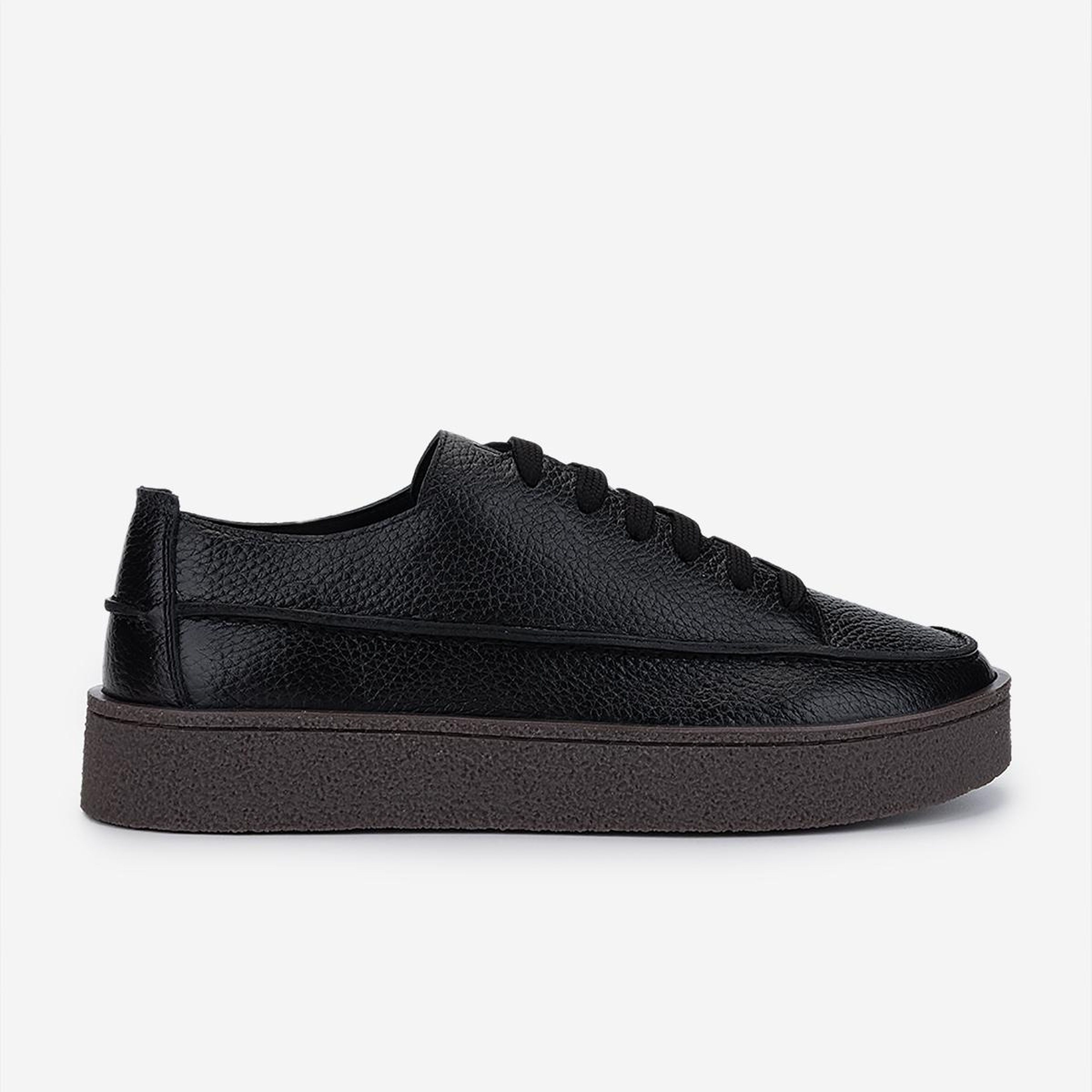 Valmenti Erkek Hakiki Deri Siyah Sneakers & Spor Ayakkabı