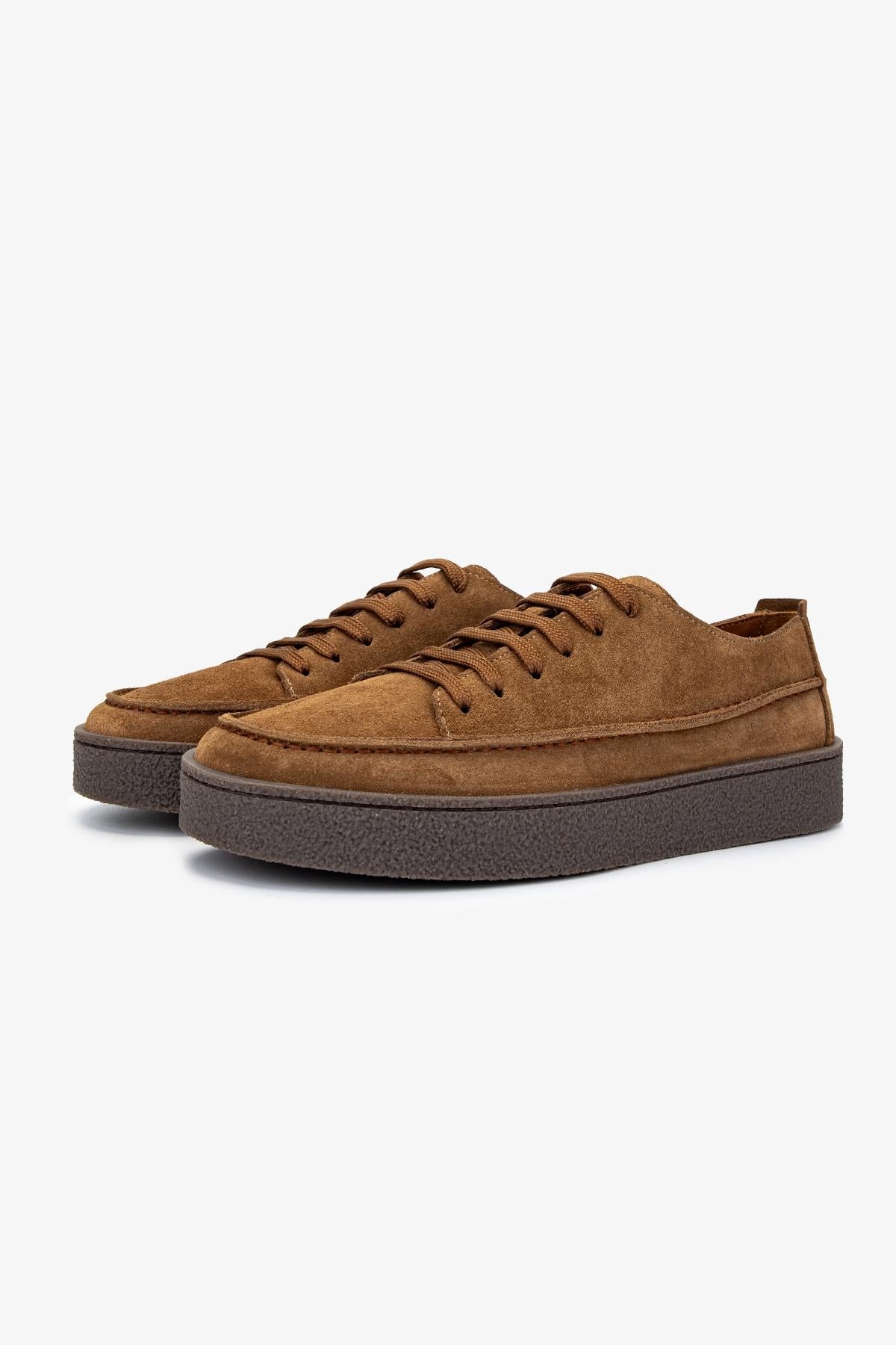 Valmenti Erkek Hakiki Deri Kahverengi Sneakers & Spor Ayakkabı