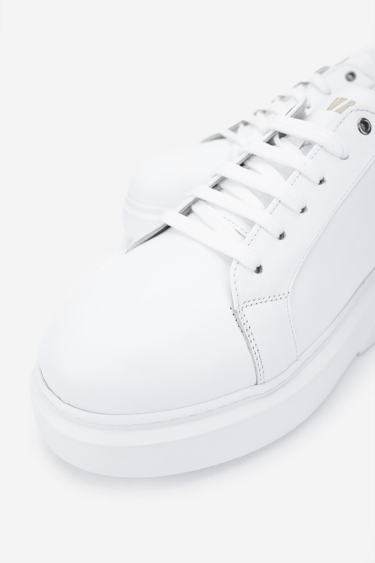 Valmenti Erkek Hakiki Deri Beyaz Sneakers & Spor Ayakkabı