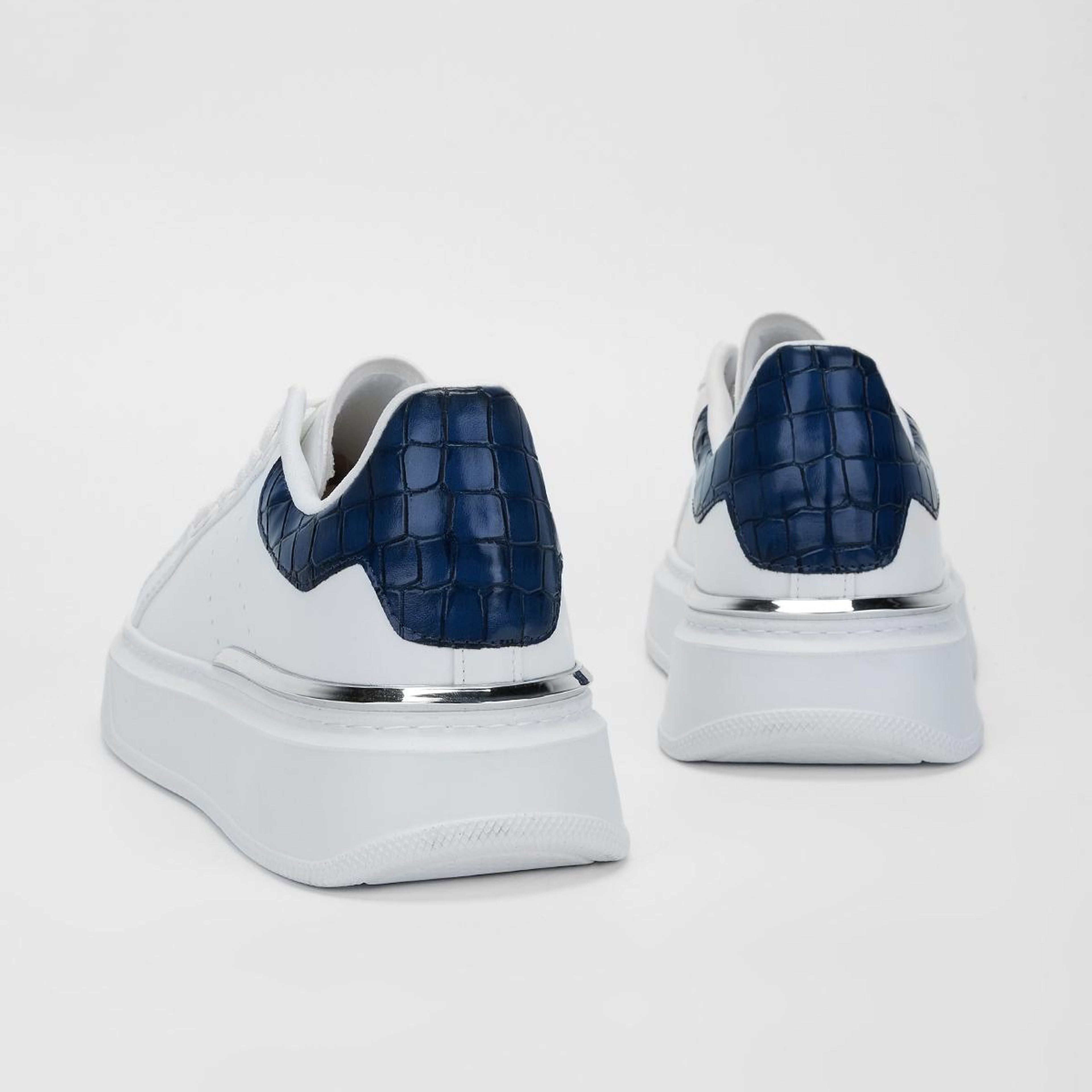 Valmenti Erkek Suni Deri Beyaz Sneakers & Spor Ayakkabı