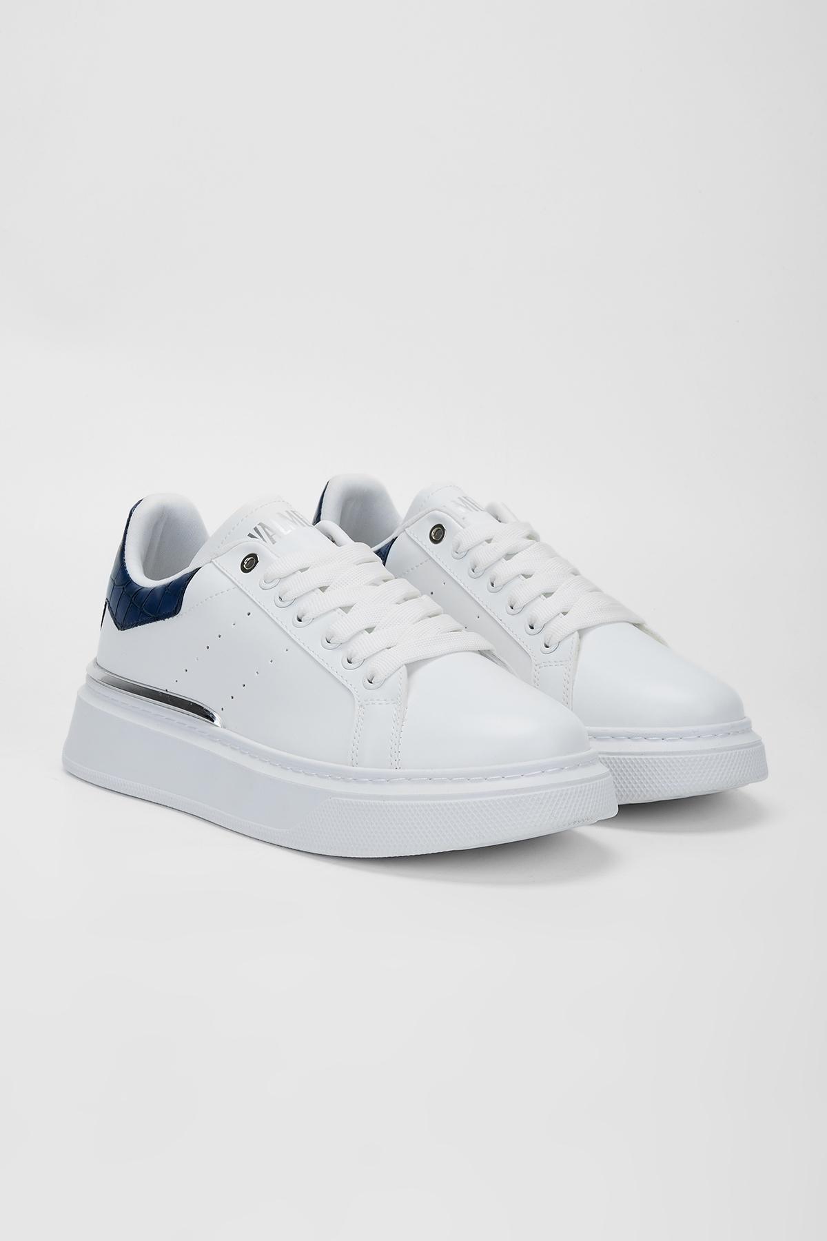 Valmenti Erkek Suni Deri Beyaz Sneakers & Spor Ayakkabı