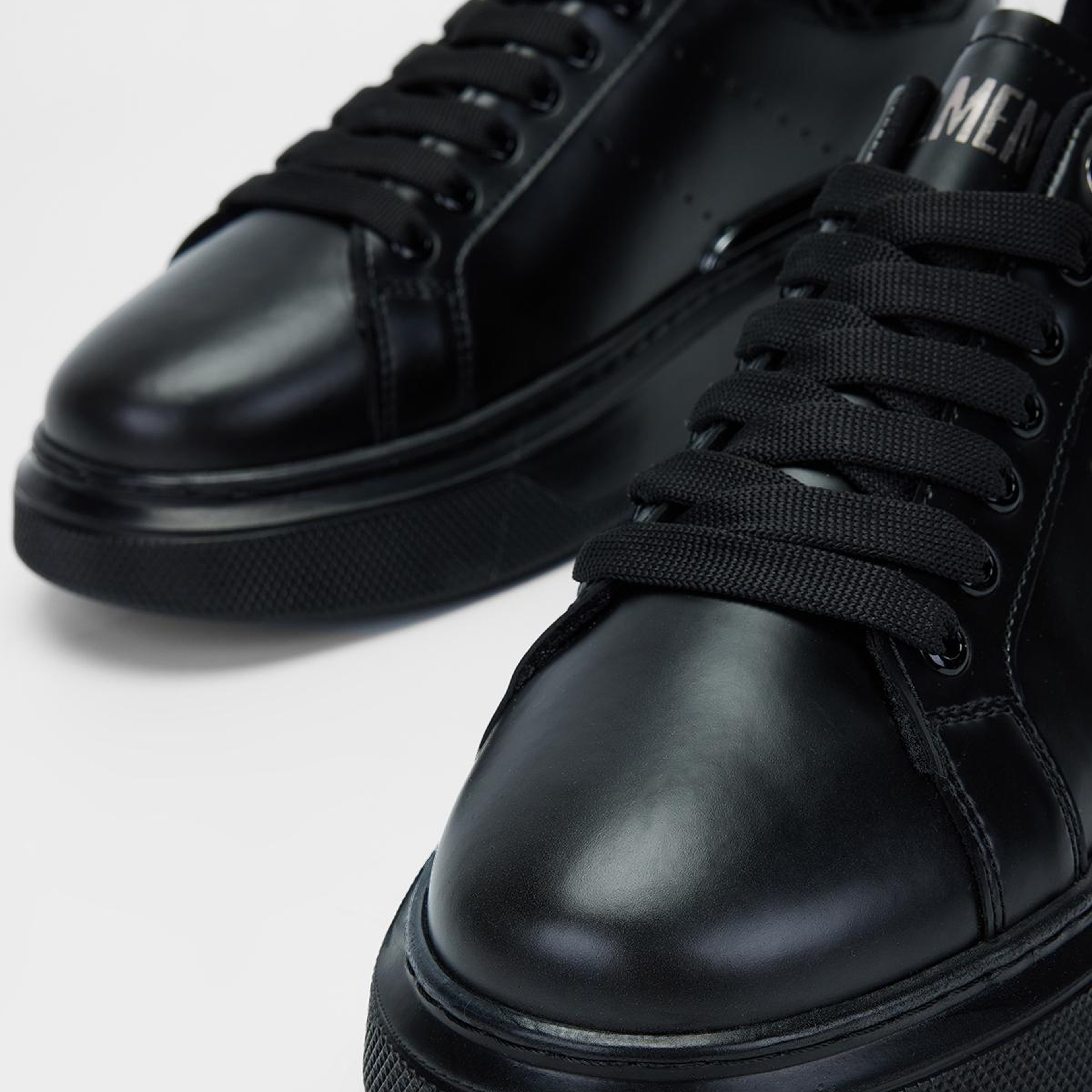 Valmenti Erkek Suni Deri Siyah Sneakers & Spor Ayakkabı
