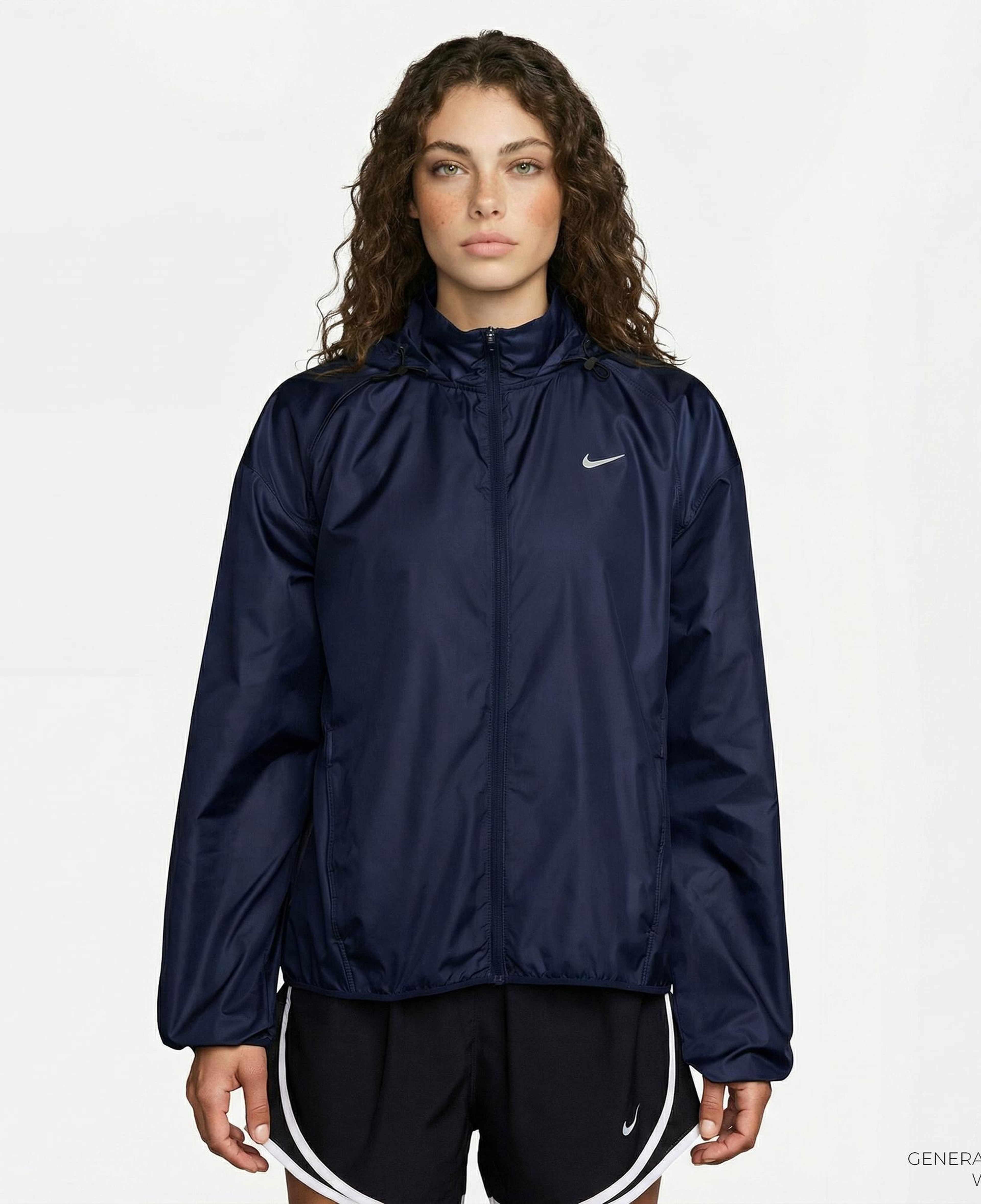 Nike Tempo Repel Kadın Lacivert Yağmurluk