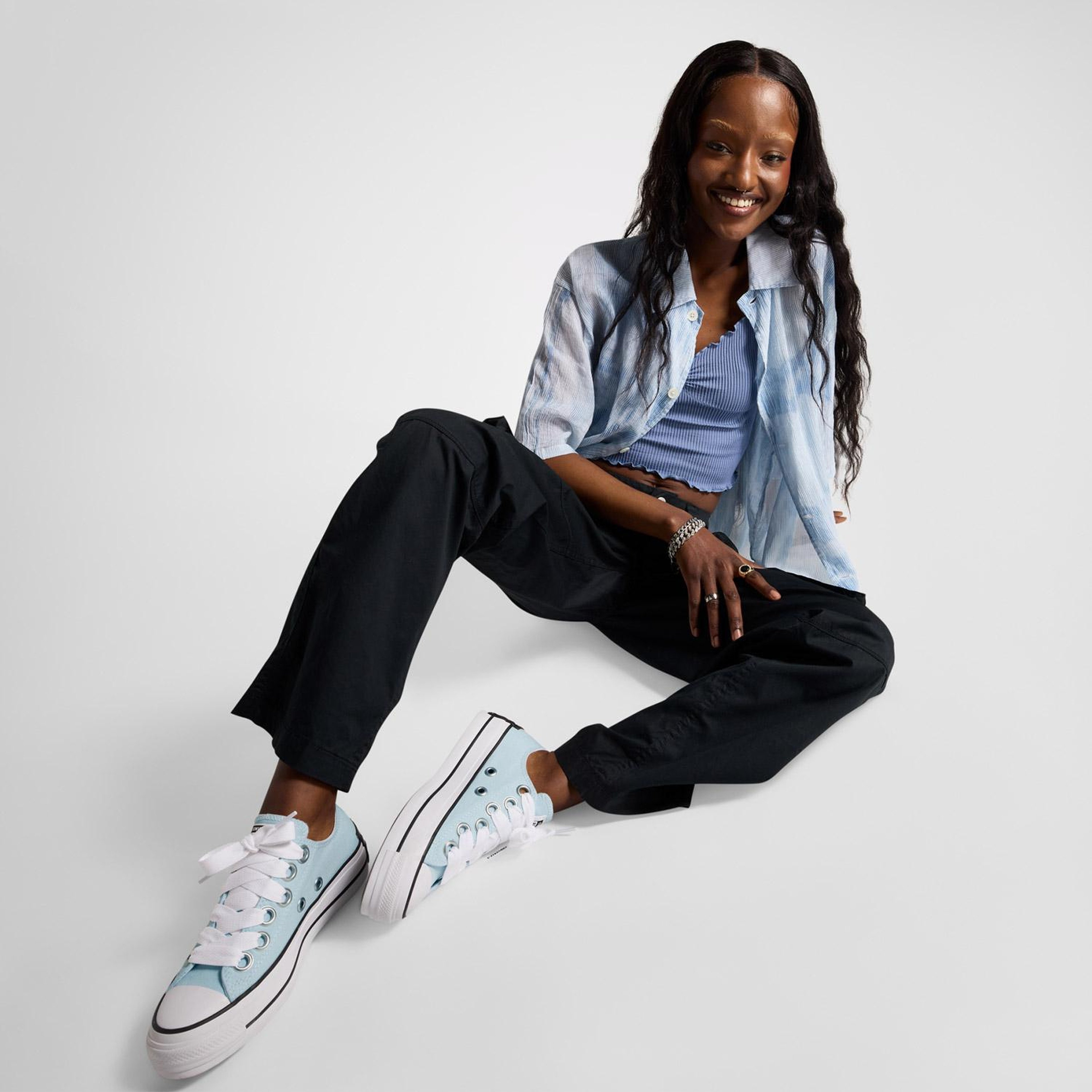 Converse Chuck Taylor All Star Lift Kadın Mavi Platform Sneaker