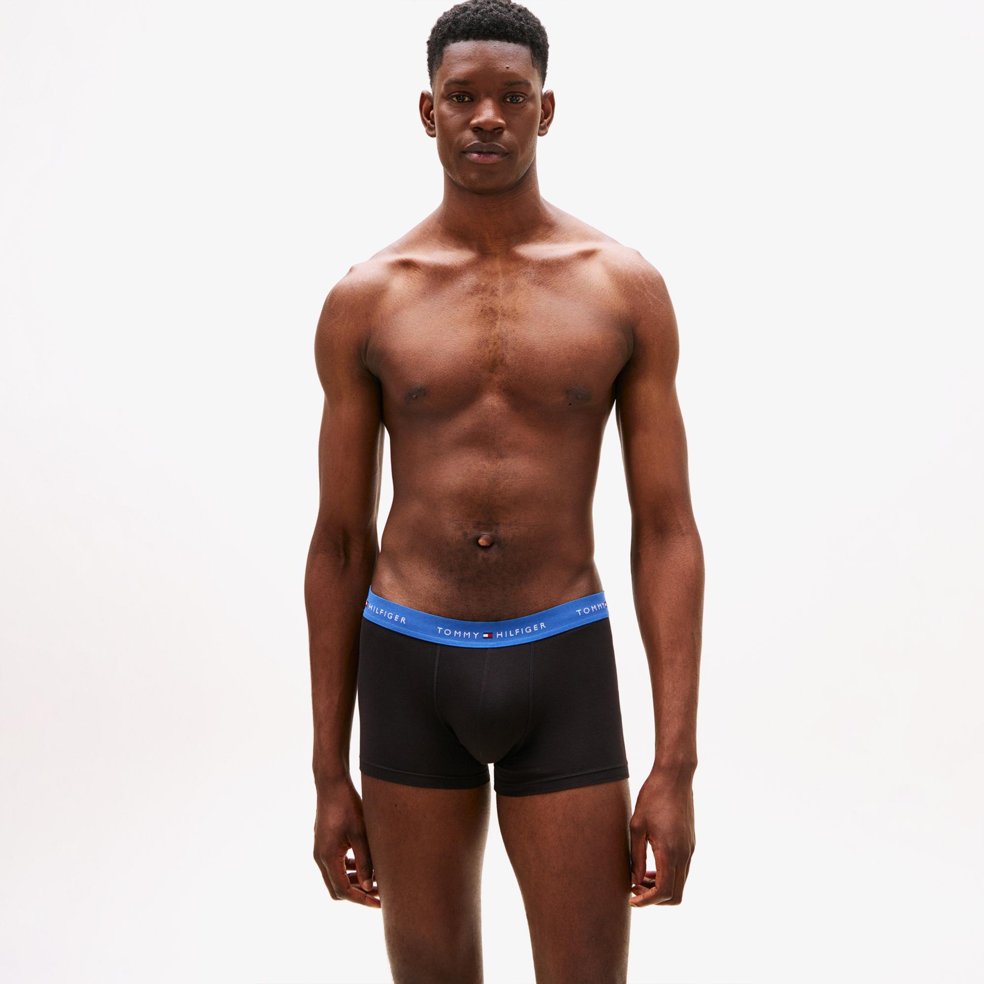 Tommy Hilfiger Trunk Erkek Turuncu 3'lü Siyah Boxer