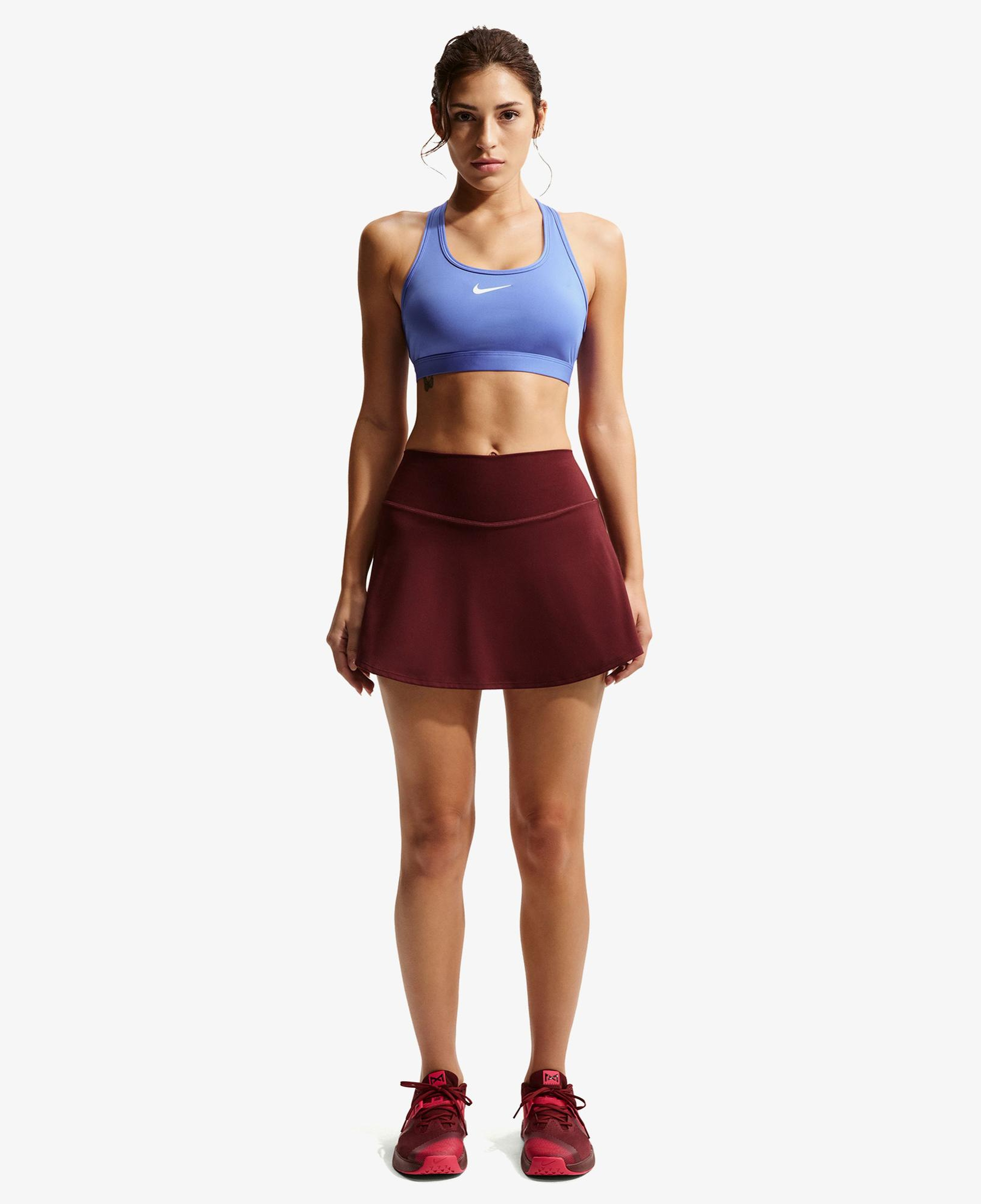 Nike Swoosh Medium Support Kadın Mavi Bra