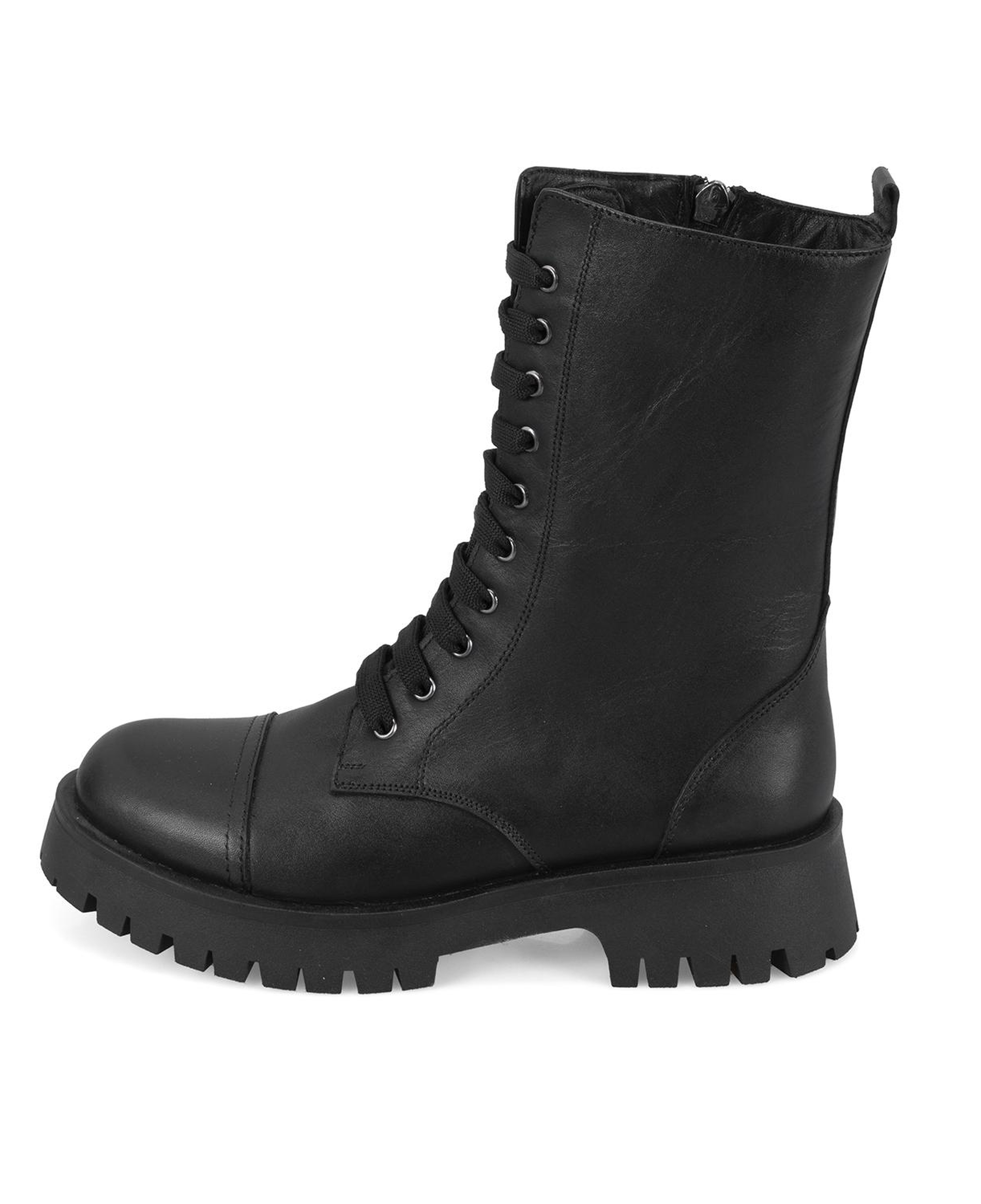 Kadın Siyah Deri Bot