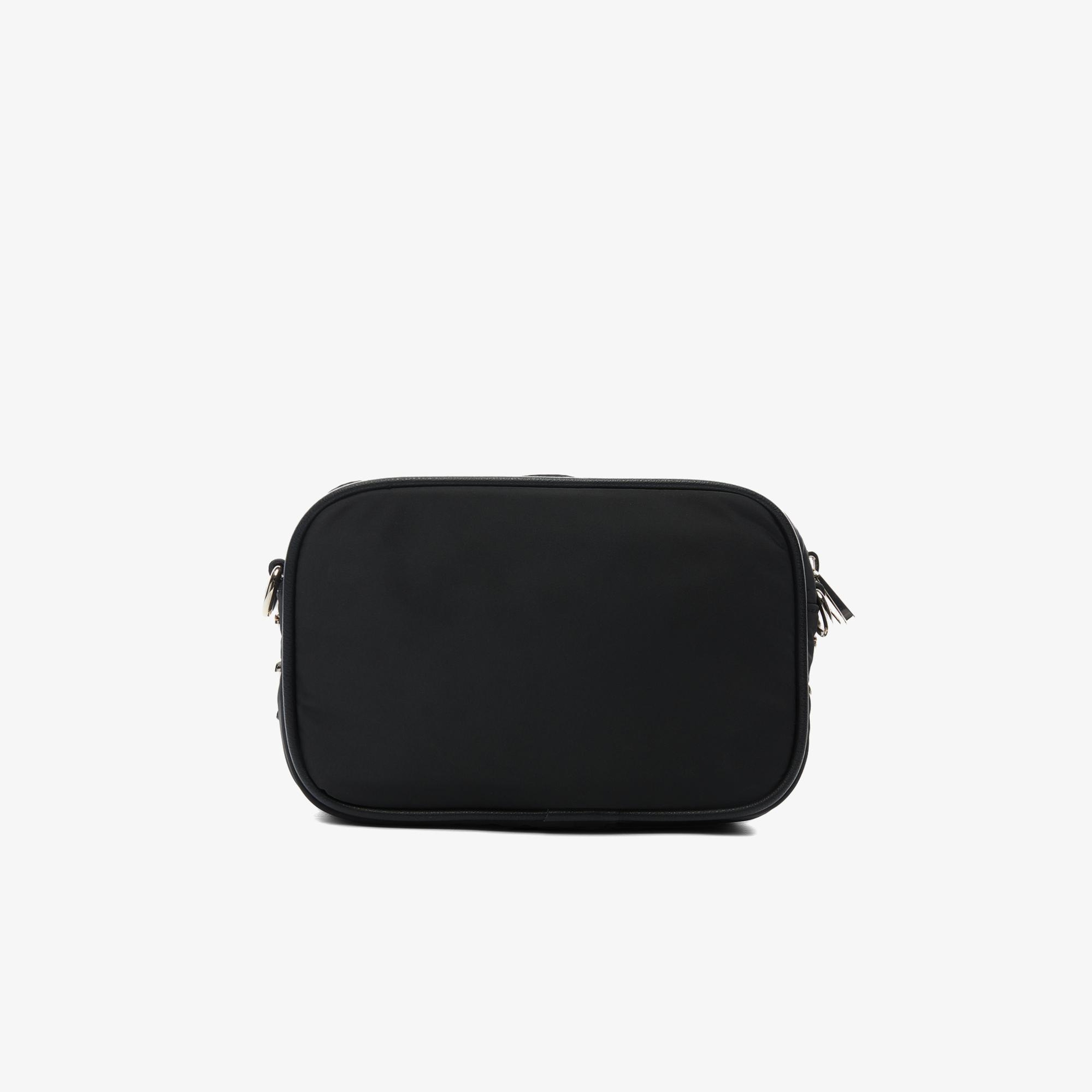 Guess Eco Gemma Tote Crossbody Camera Kadın Siyah Çapraz Çanta