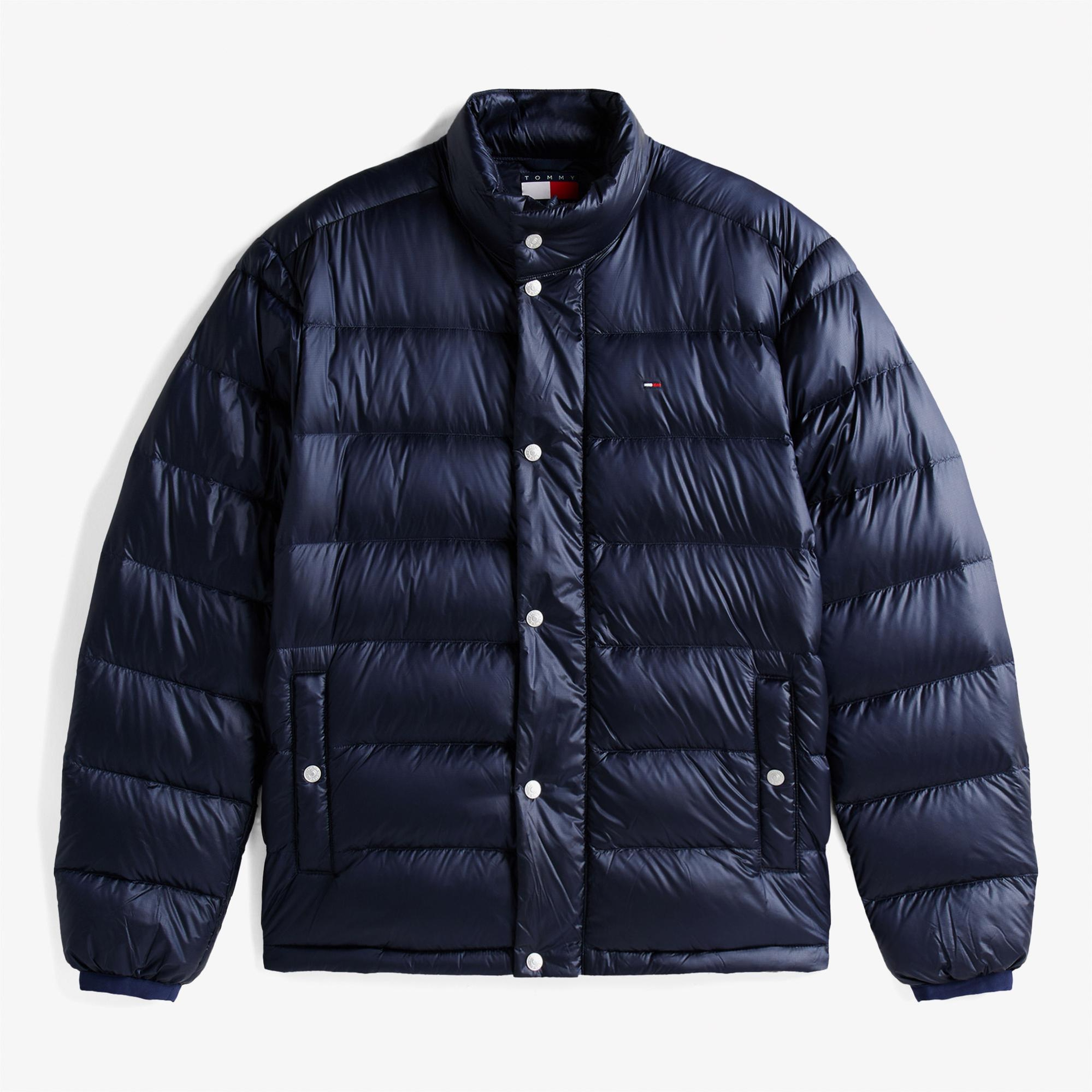 Tommy Jeans Light Down Erkek Puffer Lacivert Mont