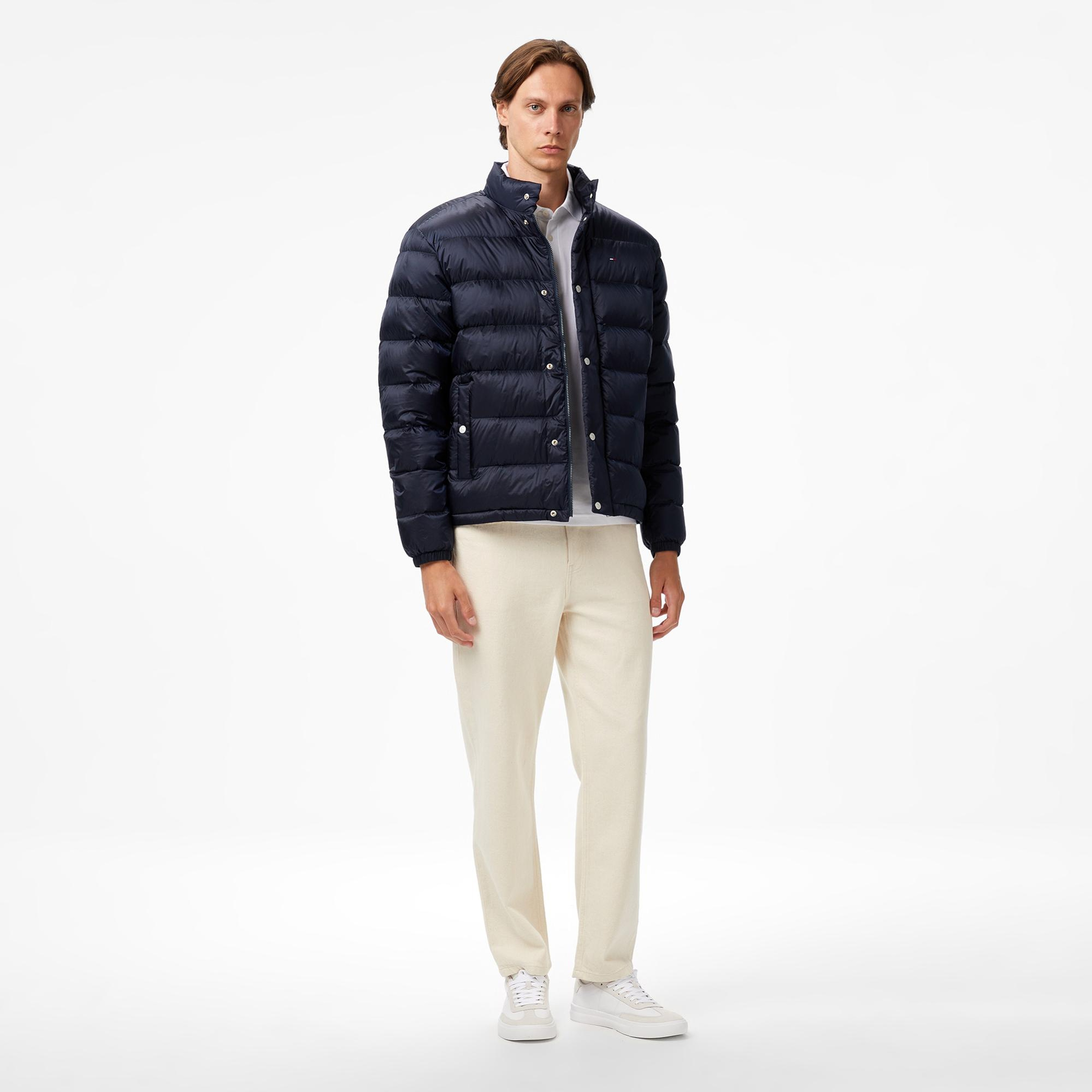 Tommy Jeans Light Down Erkek Puffer Lacivert Mont