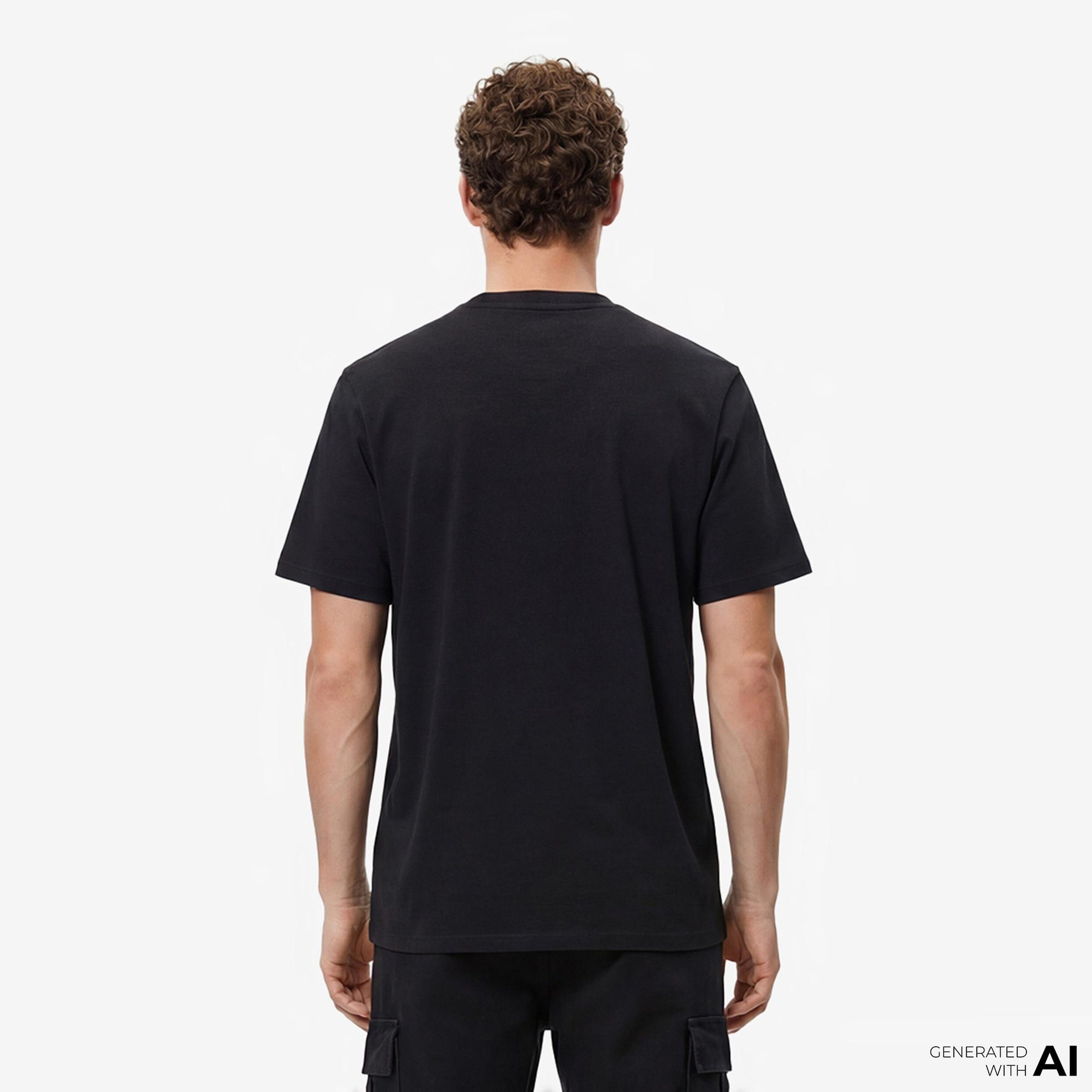 Tommy Hilfiger Flag Bearer Erkek Siyah T-Shirt