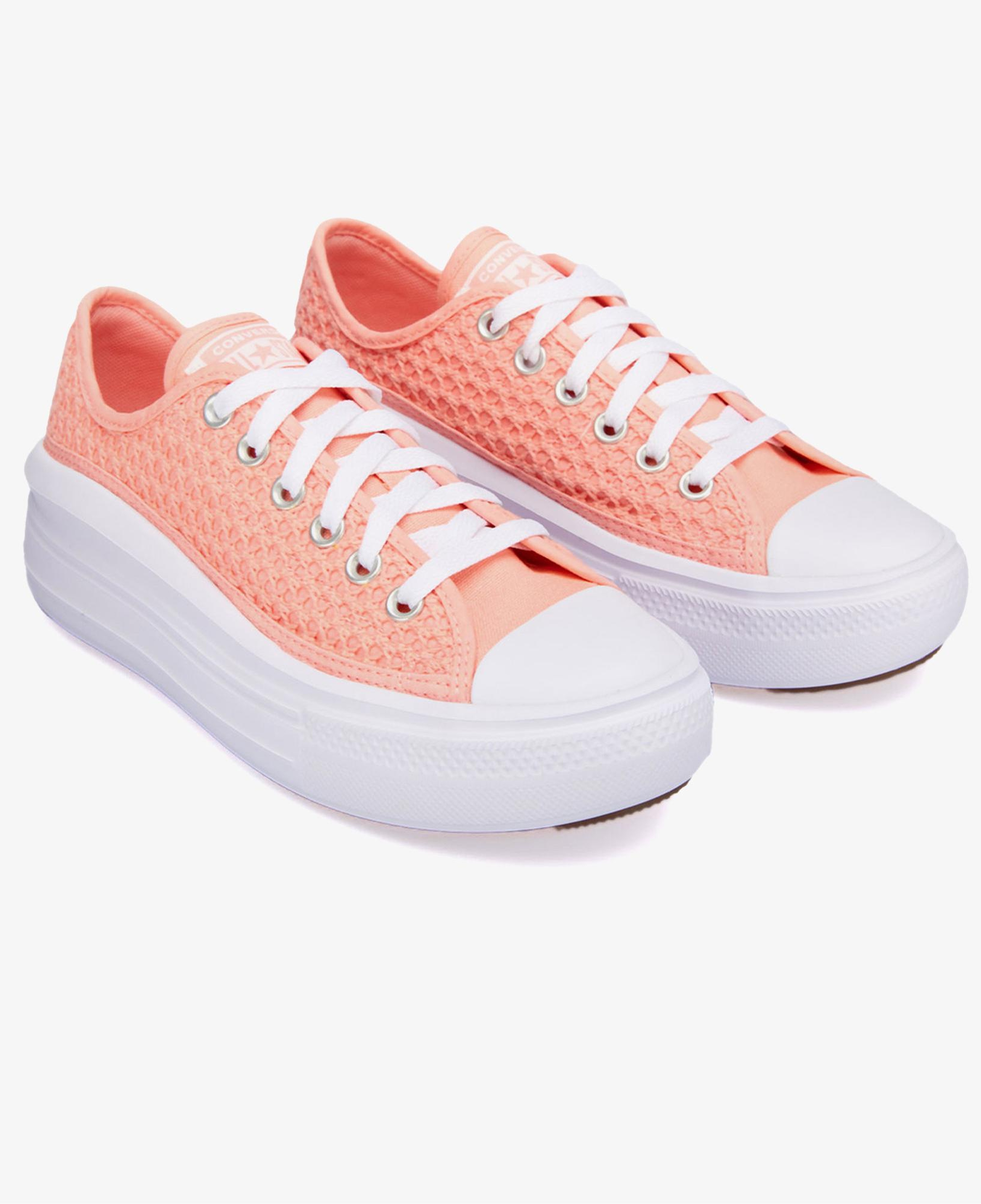 Converse Chuck Taylor All Star Move Genç Pembe Platform Sneaker