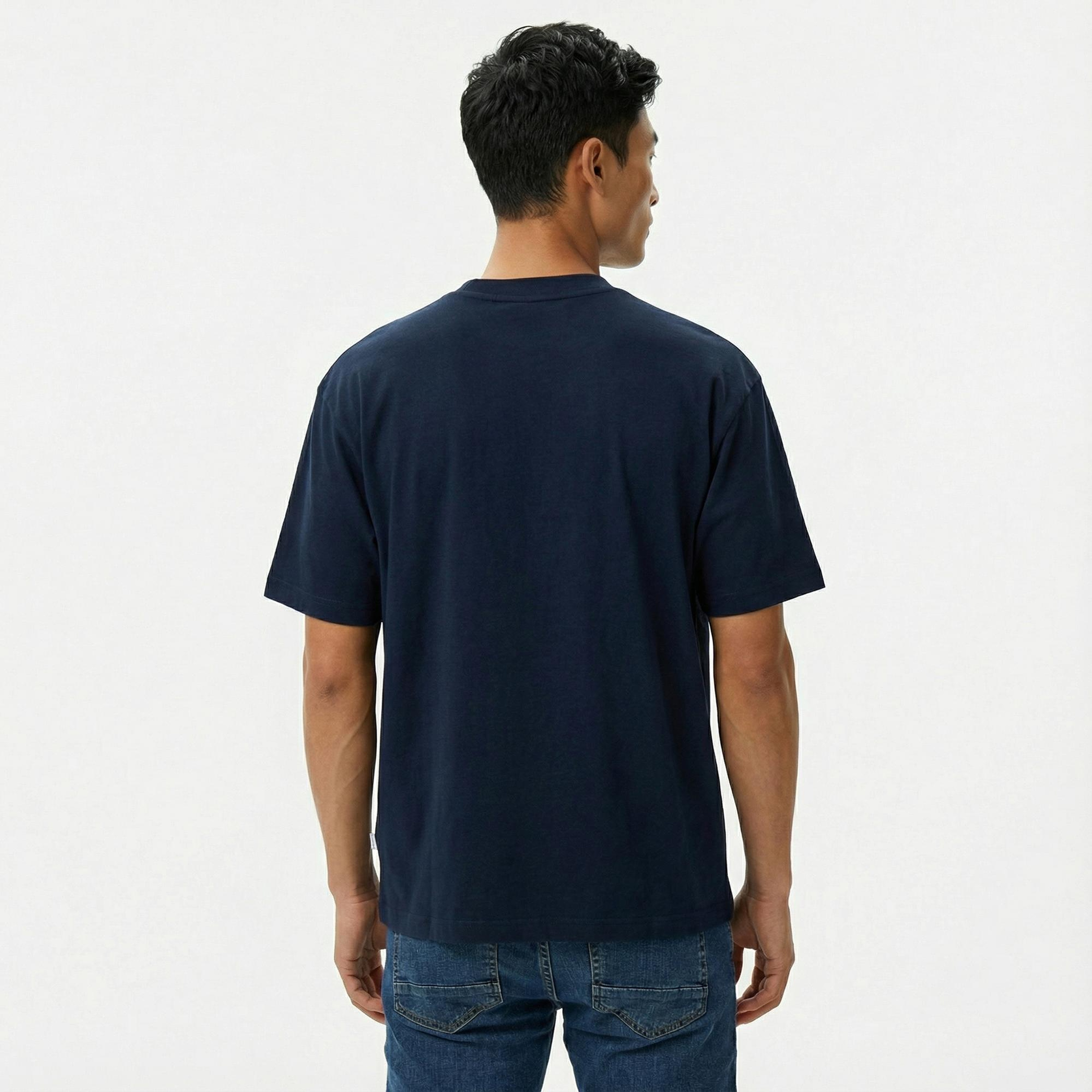 Guess Iconic Organic Heavy Erkek Lacivert T-Shirt