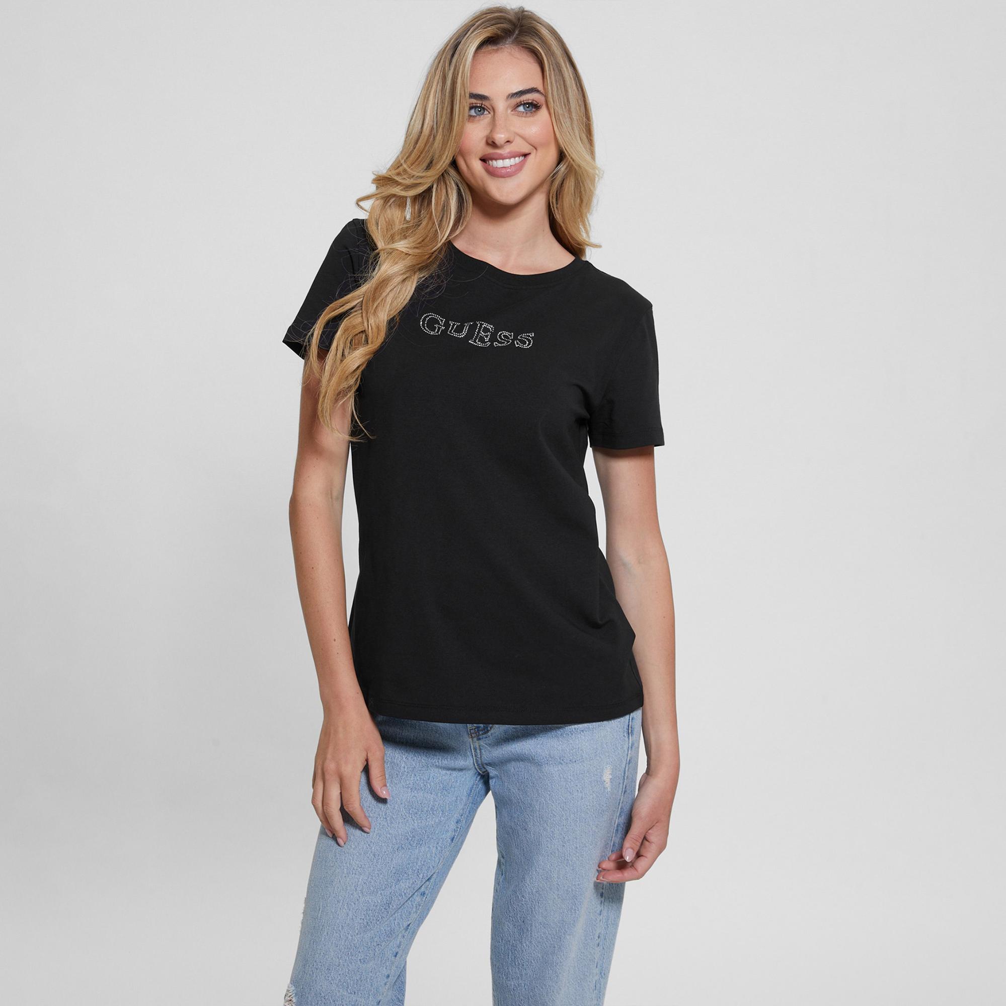 Guess Kadın Siyah T-Shirt