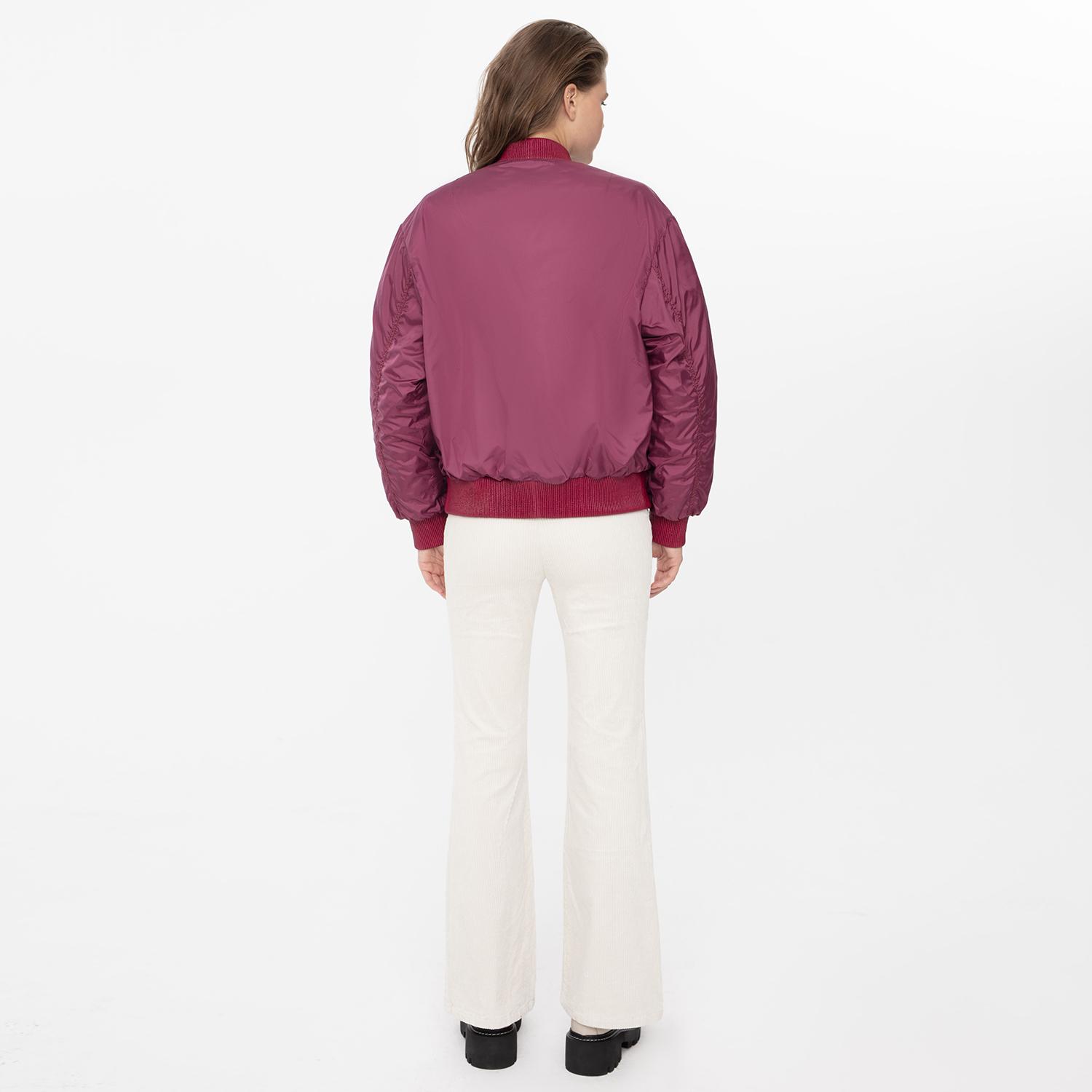 Anna Mor Kadın Çift Taraflı Deri Bomber Ceket