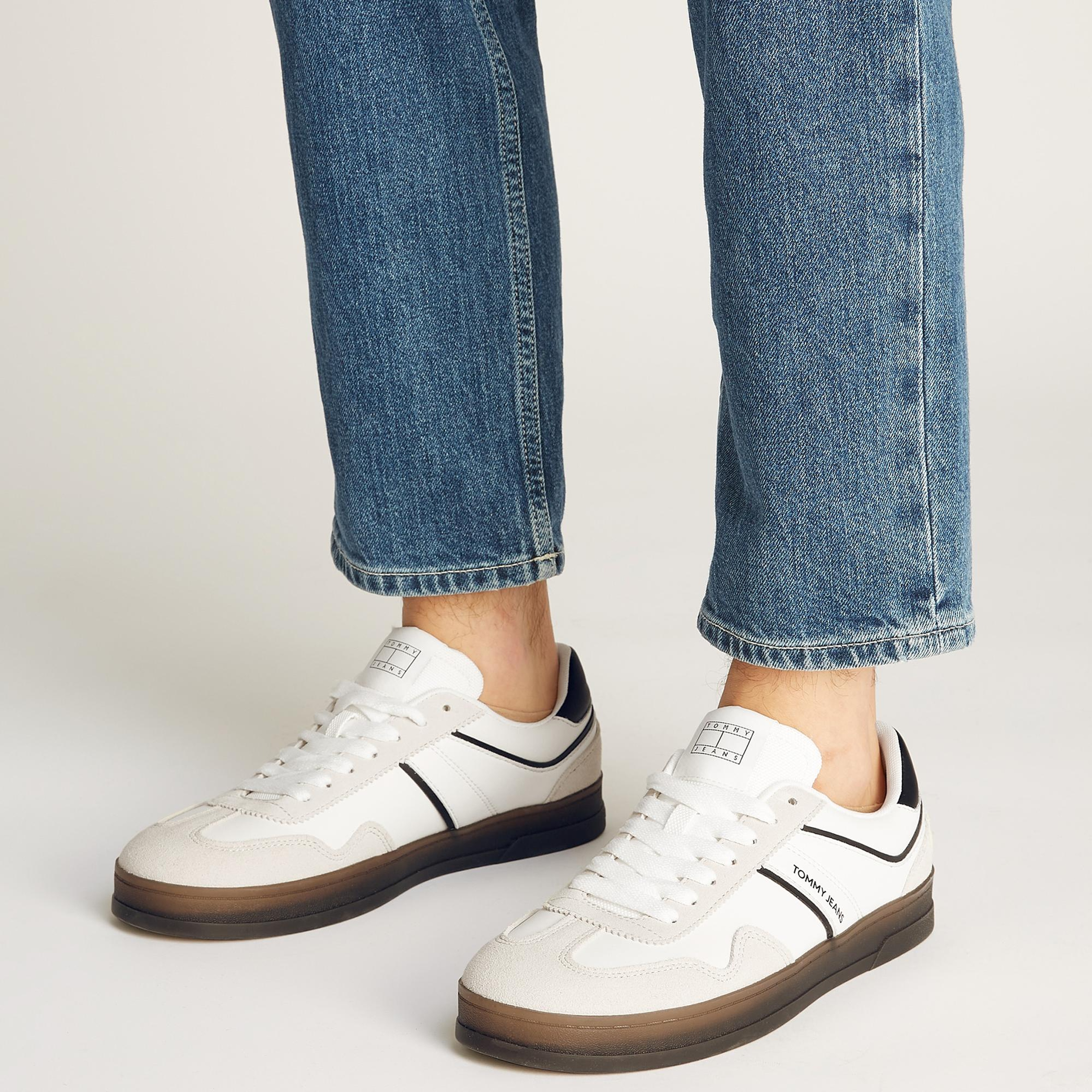 Tommy Hilfiger The Greenwich Leather Erkek Beyaz Sneaker