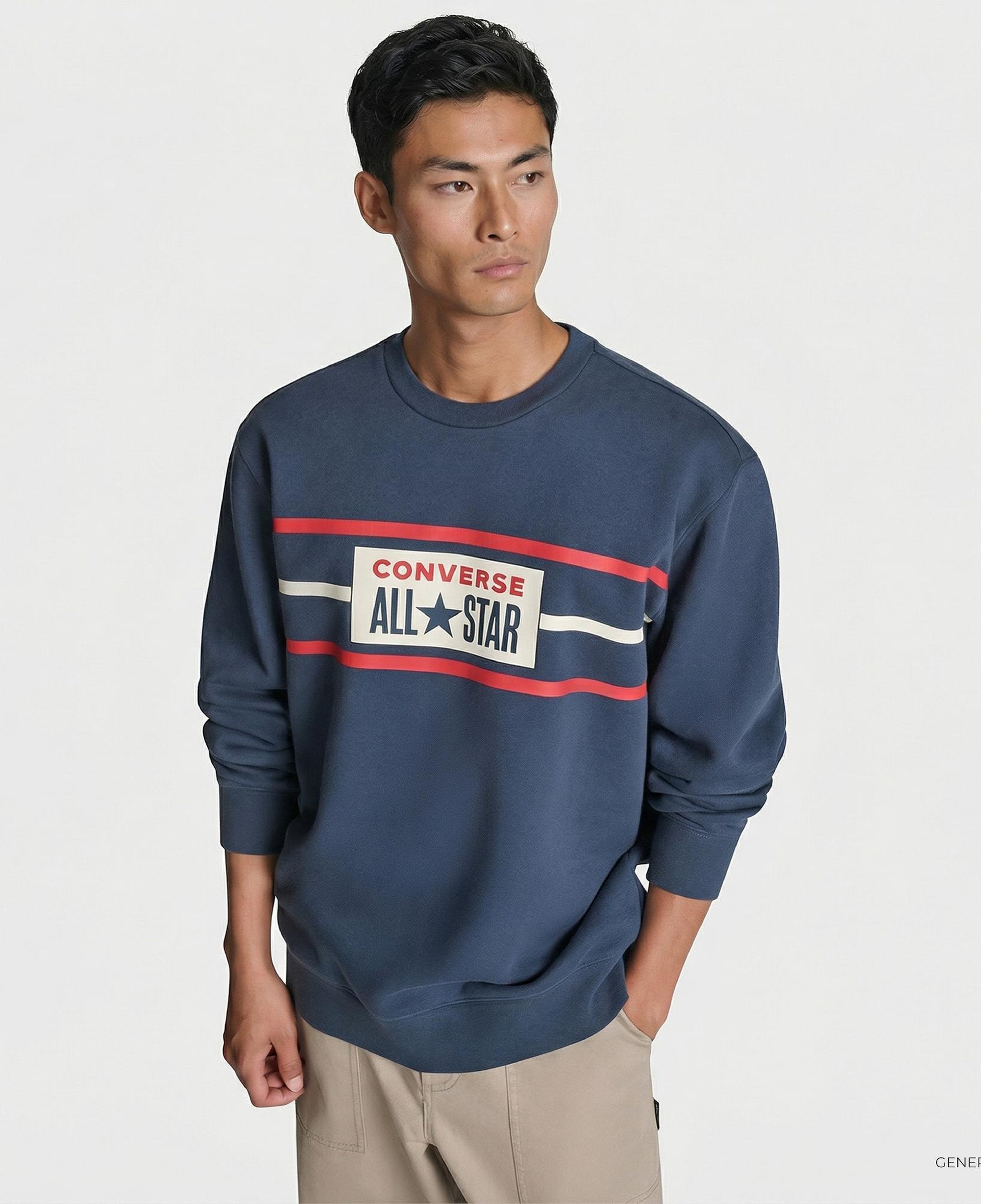 Converse Erkek Lacivert Sweatshirt
